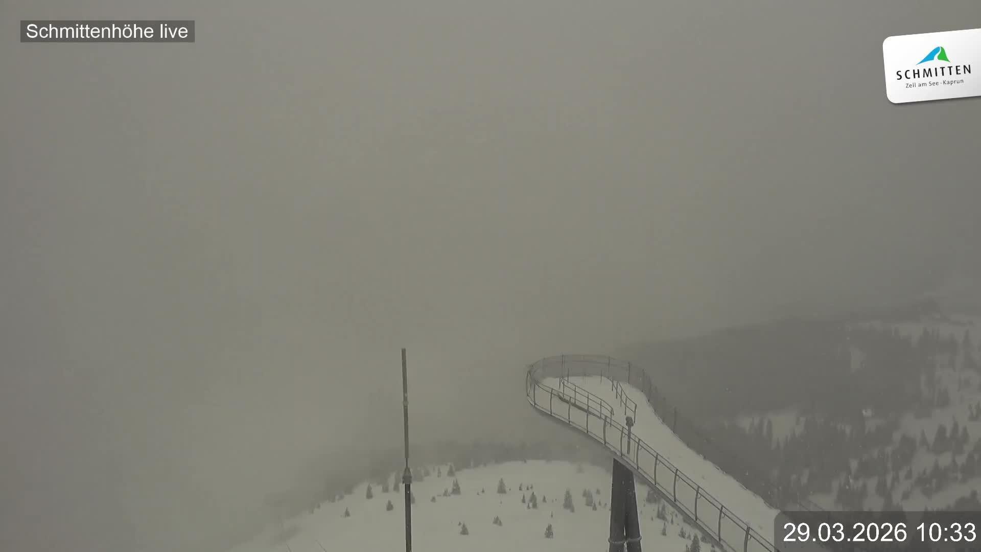 Archiv Foto Webcam Blick vom Gipfel der Schmittenhöhe