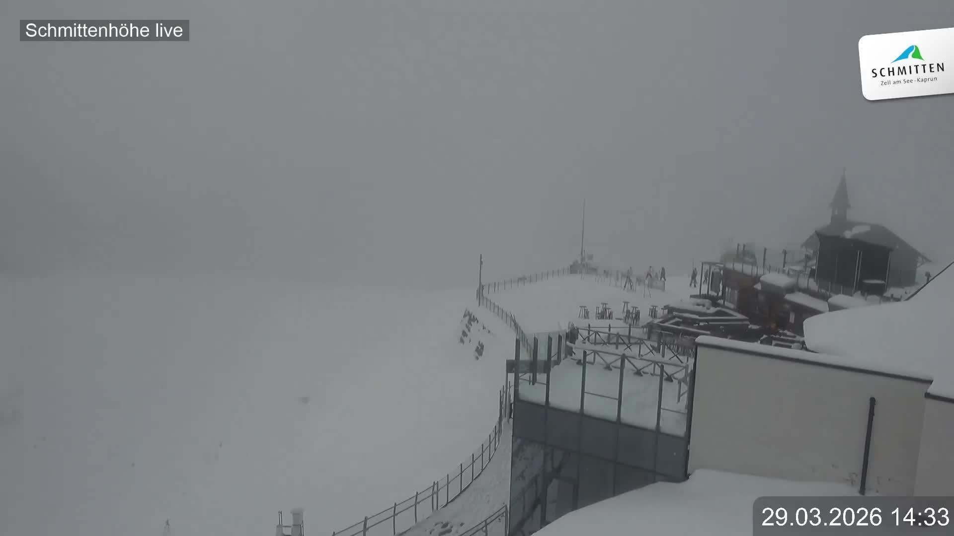 Archiv Foto Webcam Blick vom Gipfel der Schmittenhöhe