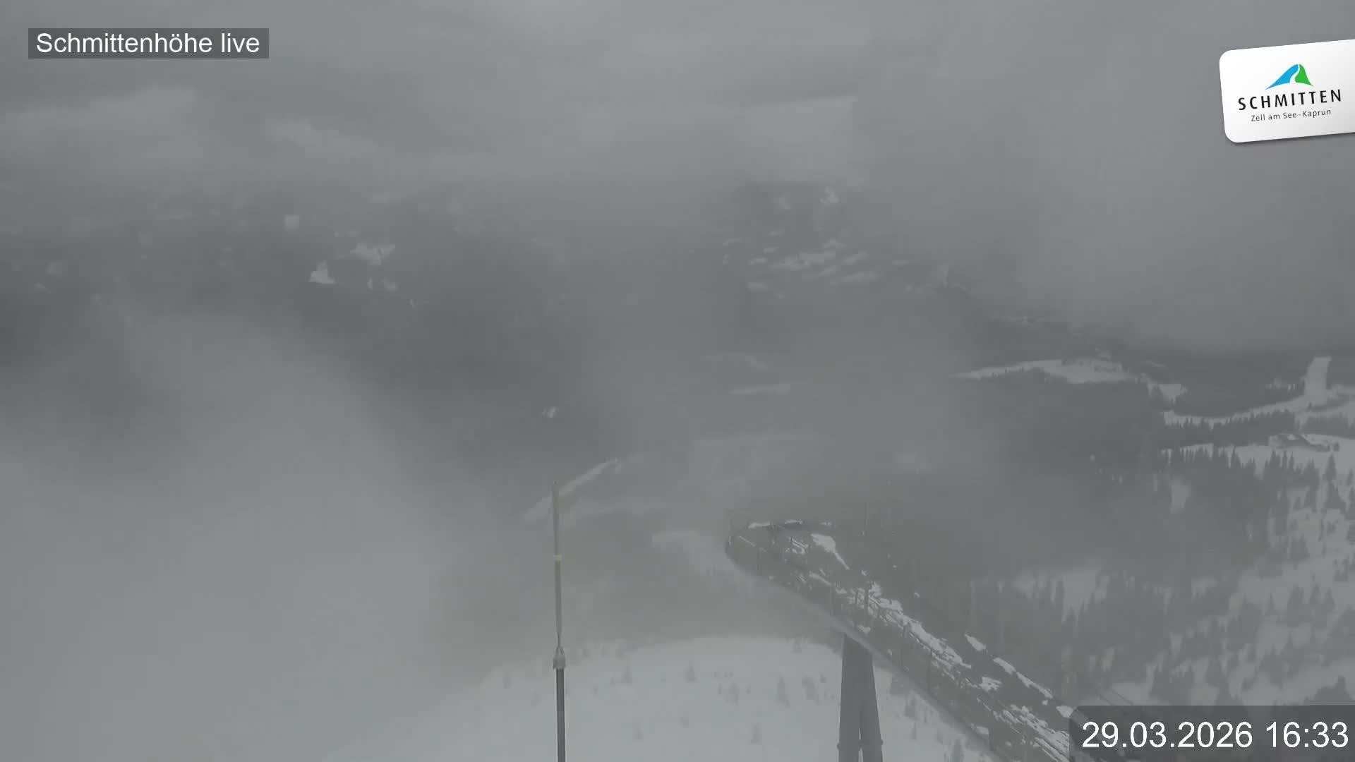 Archiv Foto Webcam Blick vom Gipfel der Schmittenhöhe