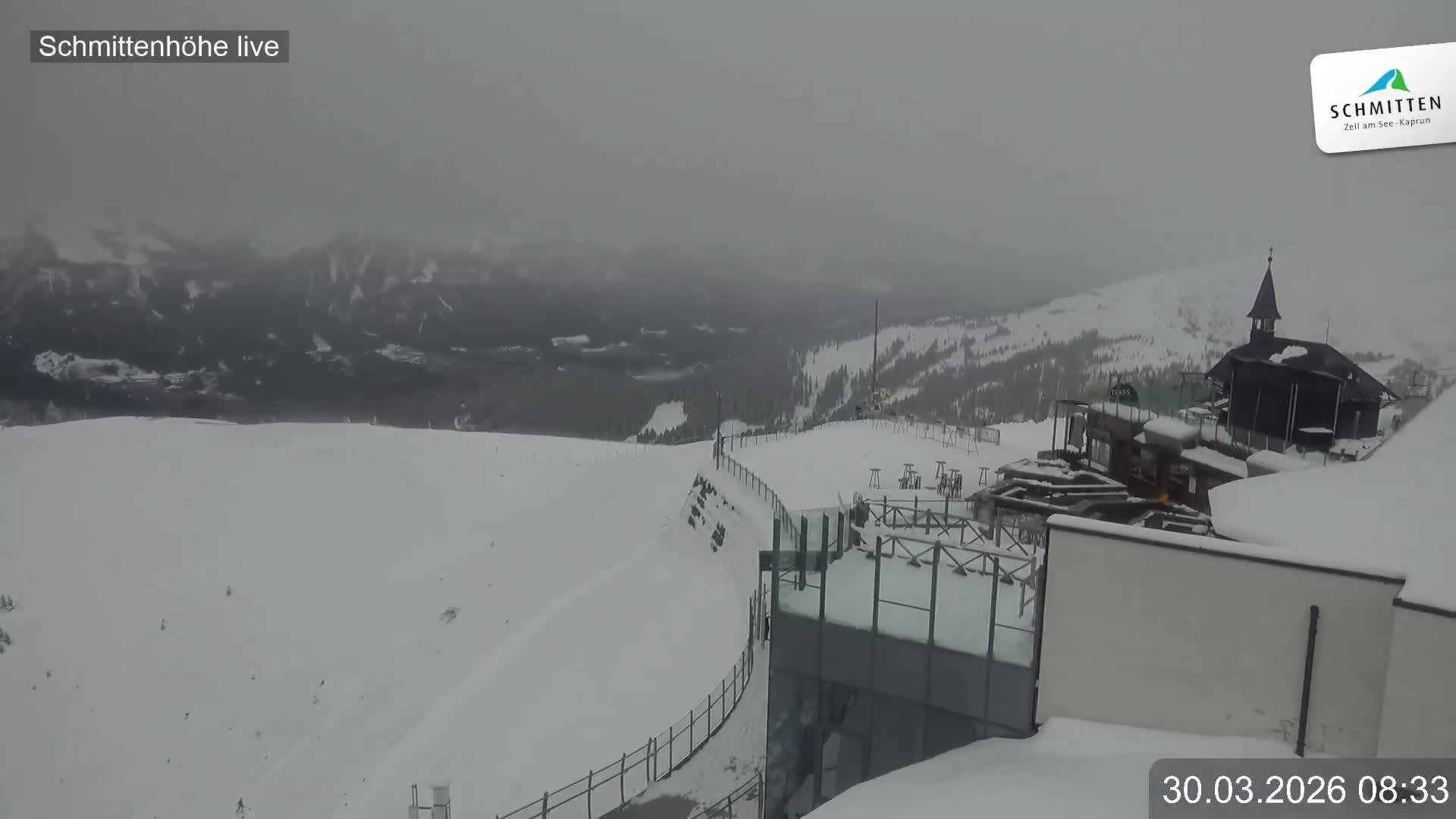 Archiv Foto Webcam Blick vom Gipfel der Schmittenhöhe