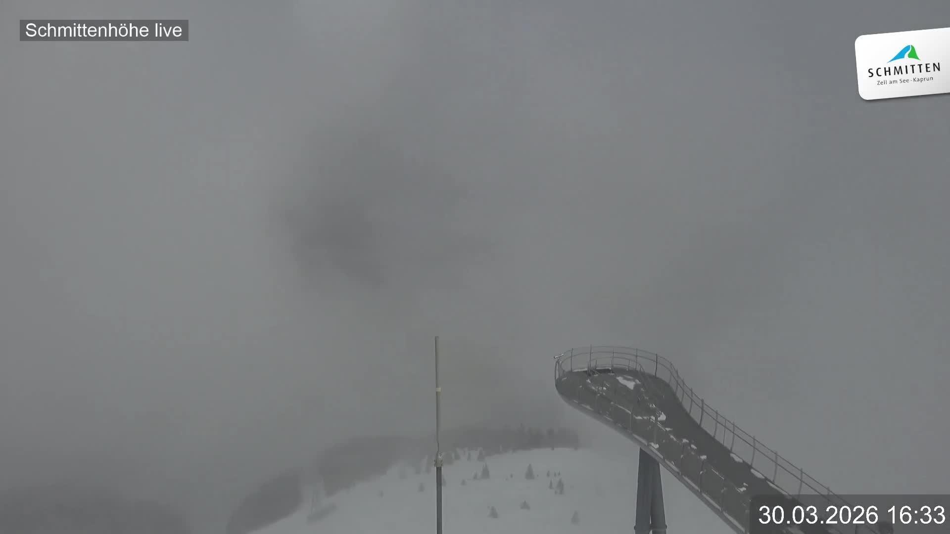 Archiv Foto Webcam Blick vom Gipfel der Schmittenhöhe