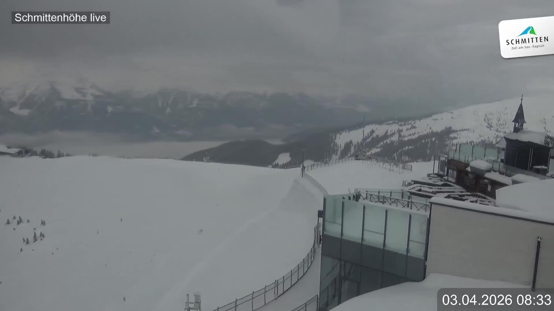 Archiv Foto Webcam Blick vom Gipfel der Schmittenhöhe