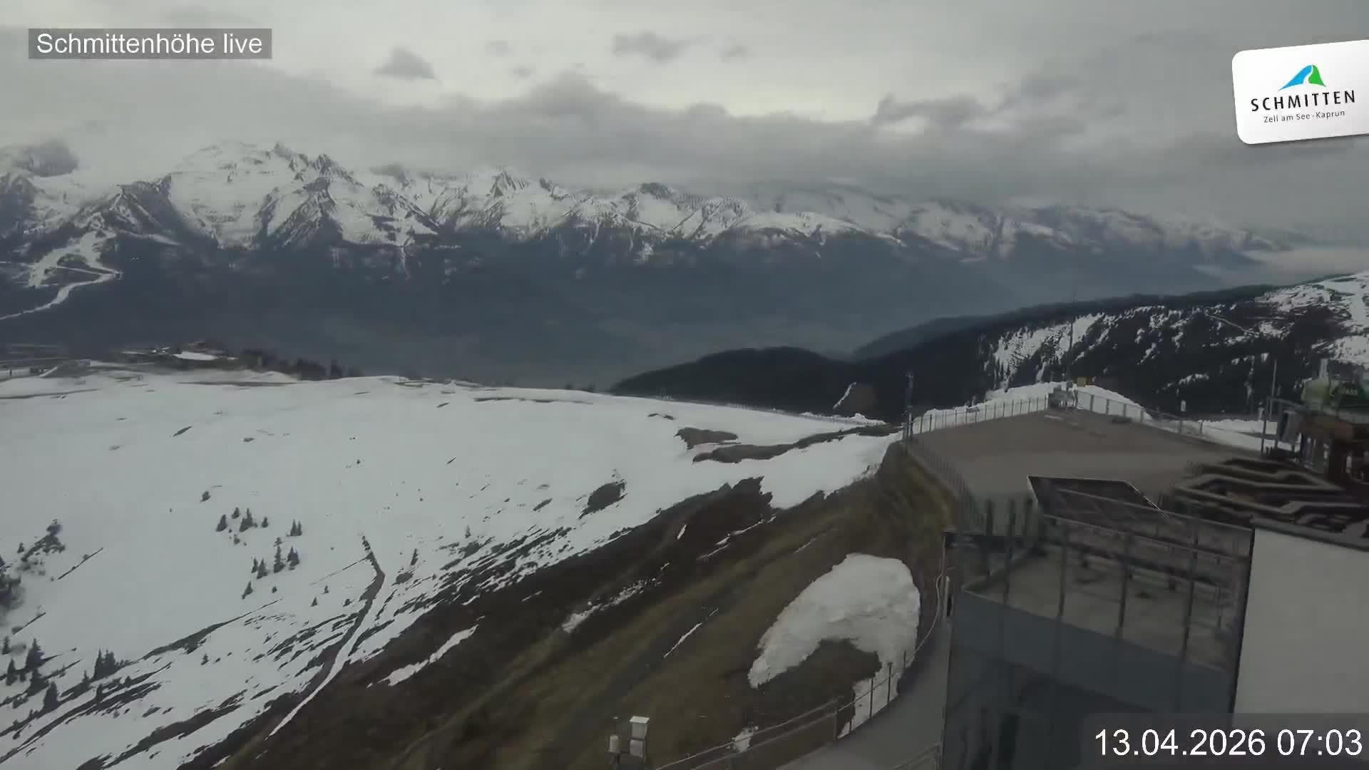 Archiv Foto Webcam Blick vom Gipfel der Schmittenhöhe