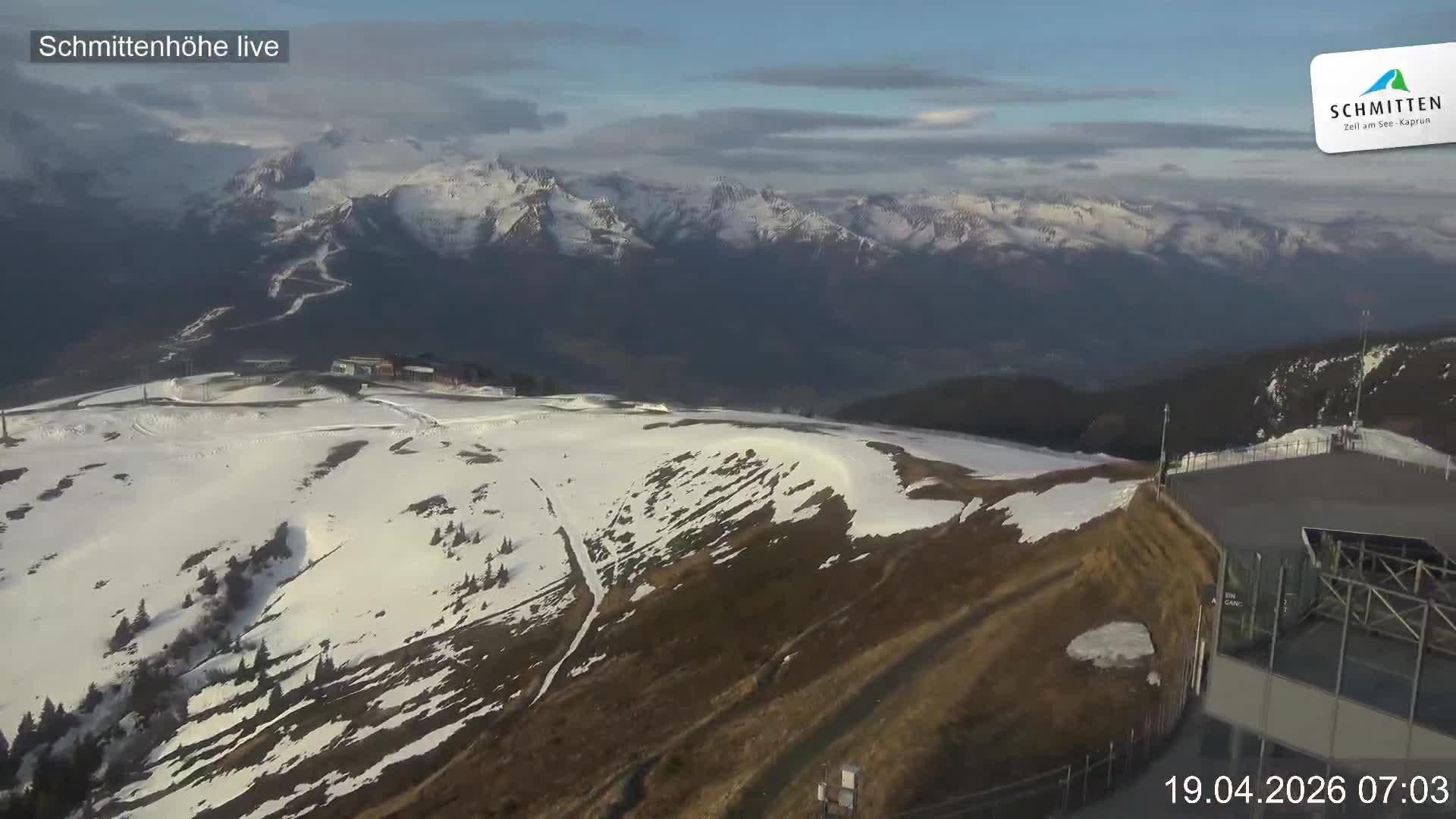Archiv Foto Webcam Blick vom Gipfel der Schmittenhöhe