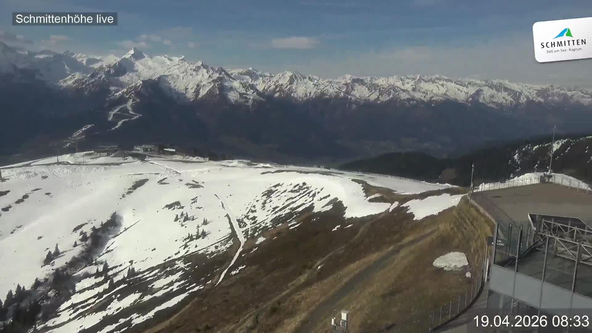 Archiv Foto Webcam Blick vom Gipfel der Schmittenhöhe