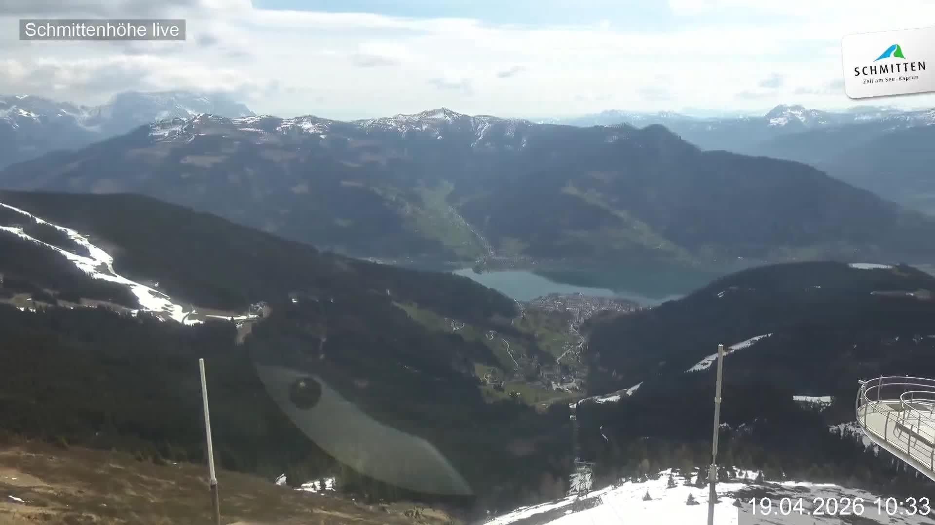 Archiv Foto Webcam Blick vom Gipfel der Schmittenhöhe