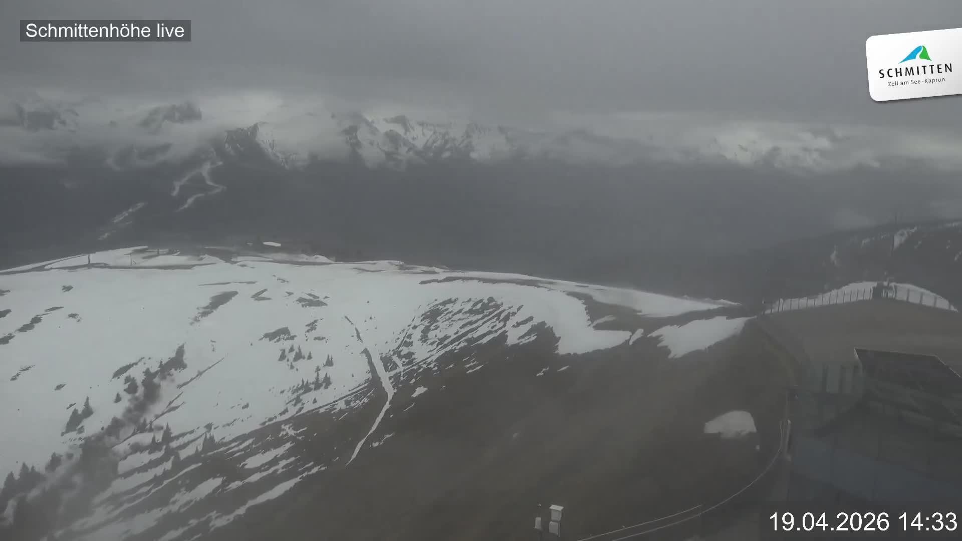 Archiv Foto Webcam Blick vom Gipfel der Schmittenhöhe