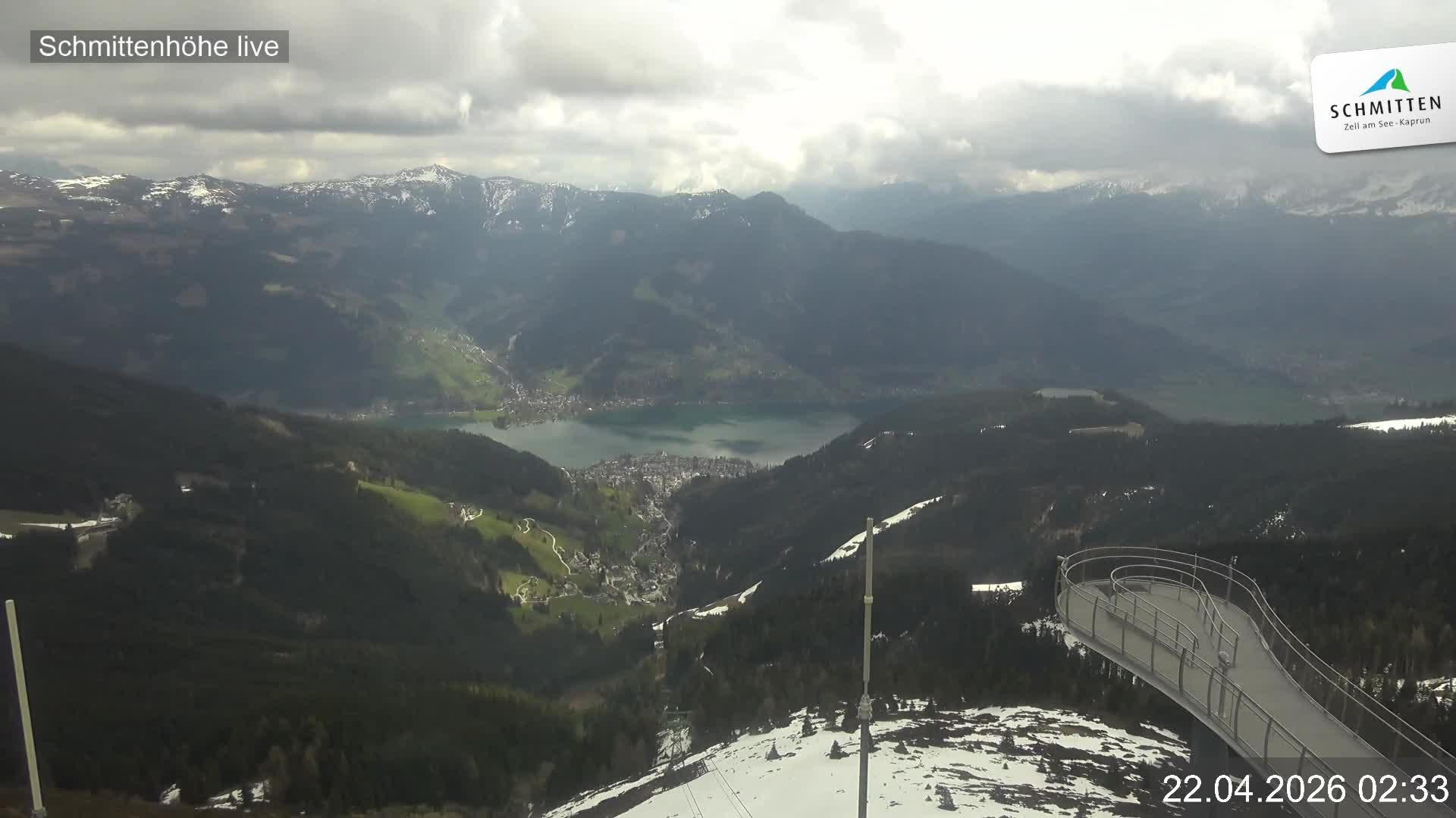 Archived image Webcam View Schmittenhöhe