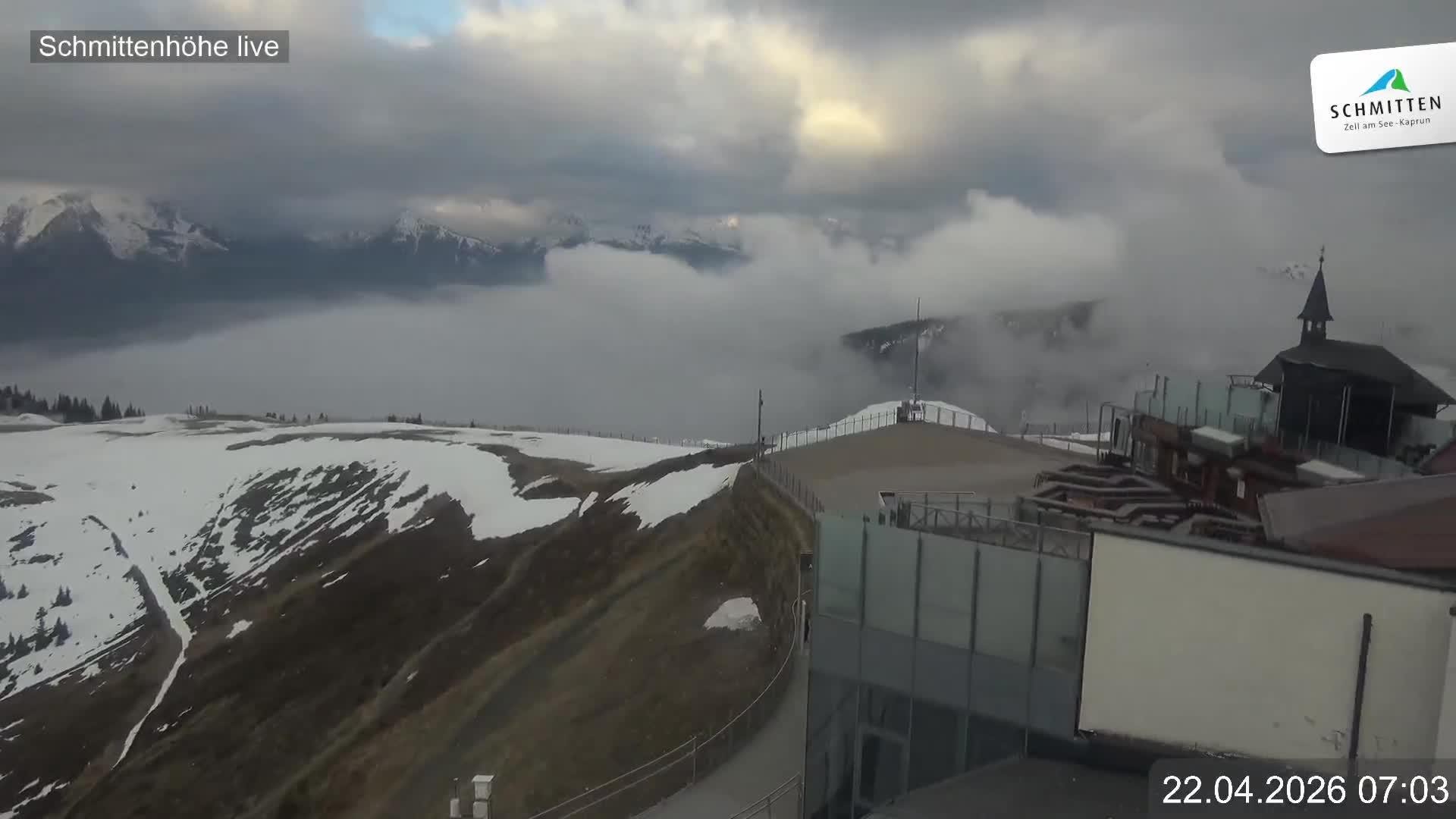 Archived image Webcam View Schmittenhöhe