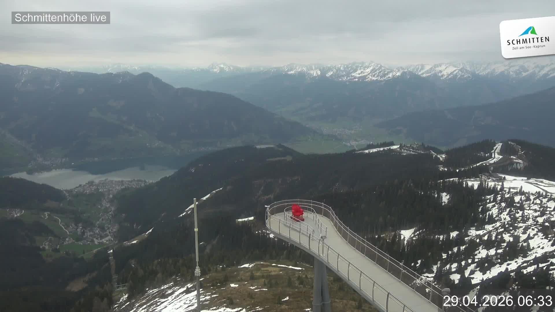 Archived image Webcam View Schmittenhöhe