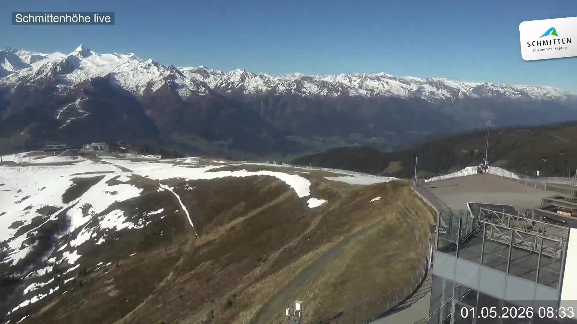 Archiv Foto Webcam Blick vom Gipfel der Schmittenhöhe