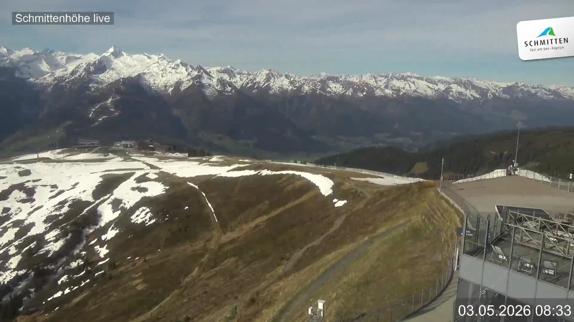 Archiv Foto Webcam Blick vom Gipfel der Schmittenhöhe