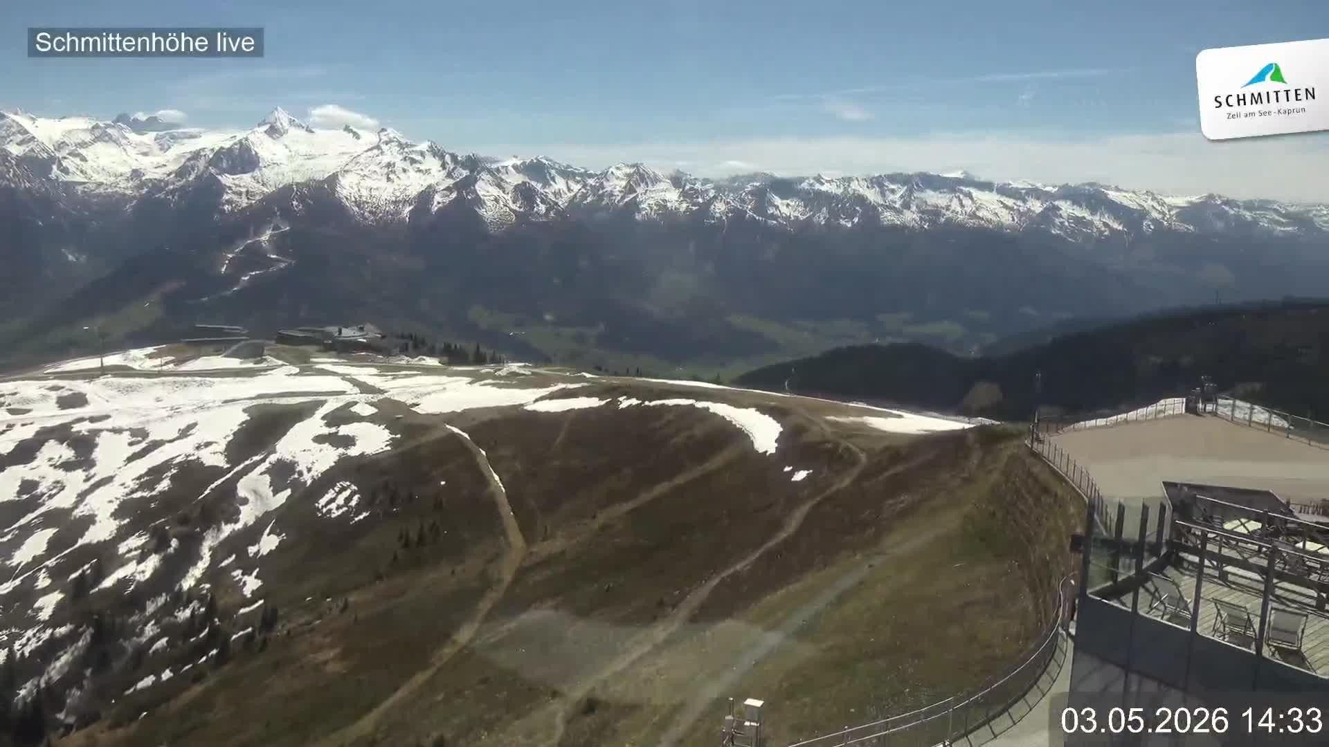 Archiv Foto Webcam Blick vom Gipfel der Schmittenhöhe