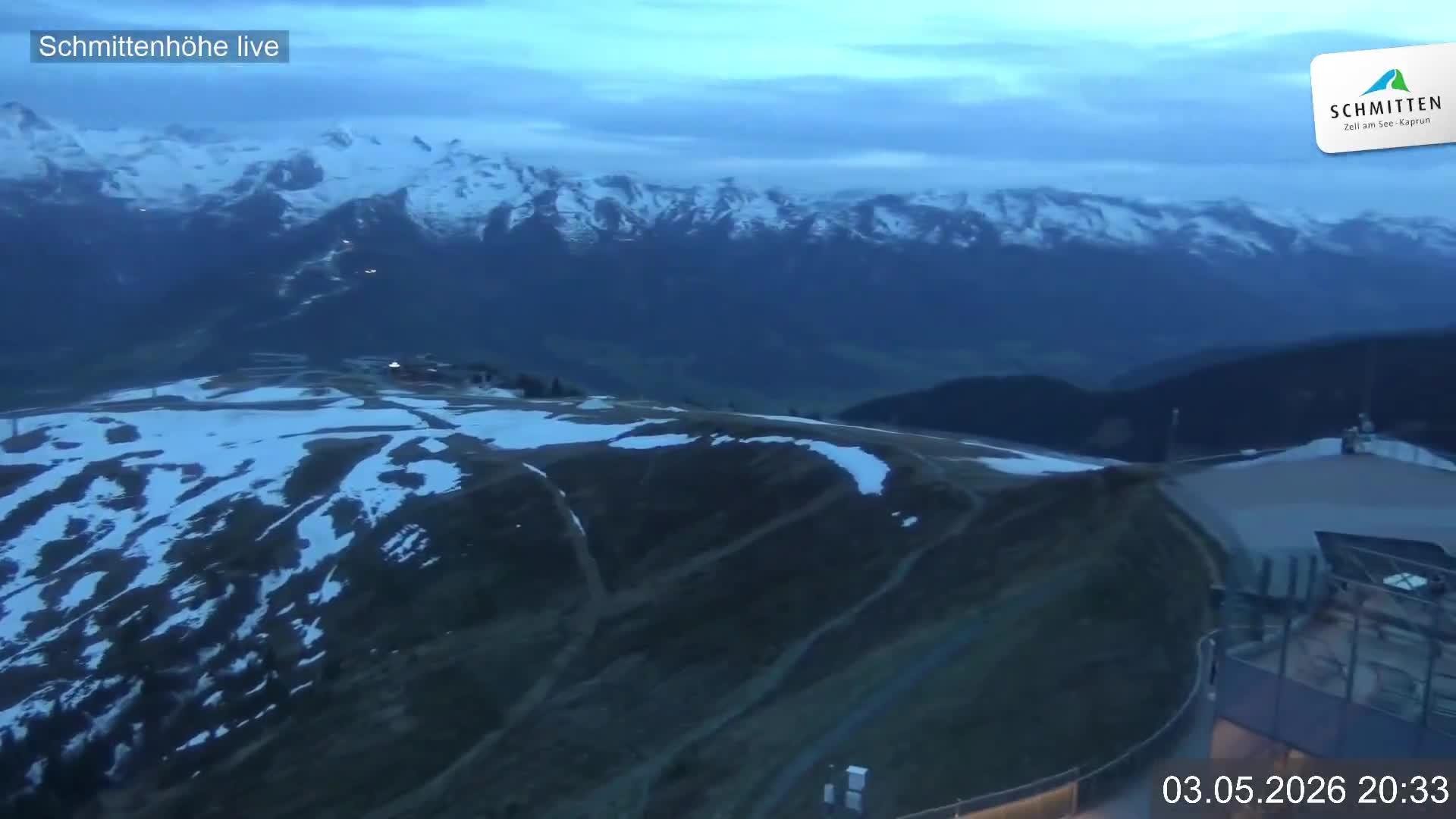 Archiv Foto Webcam Blick vom Gipfel der Schmittenhöhe