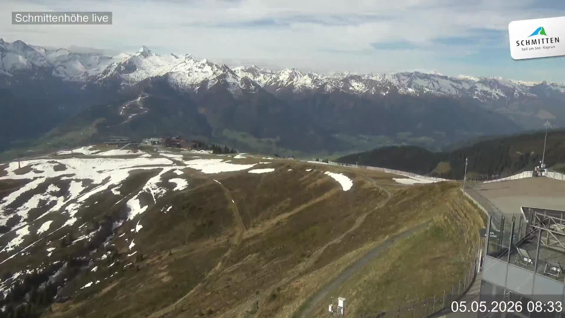 Archiv Foto Webcam Blick vom Gipfel der Schmittenhöhe
