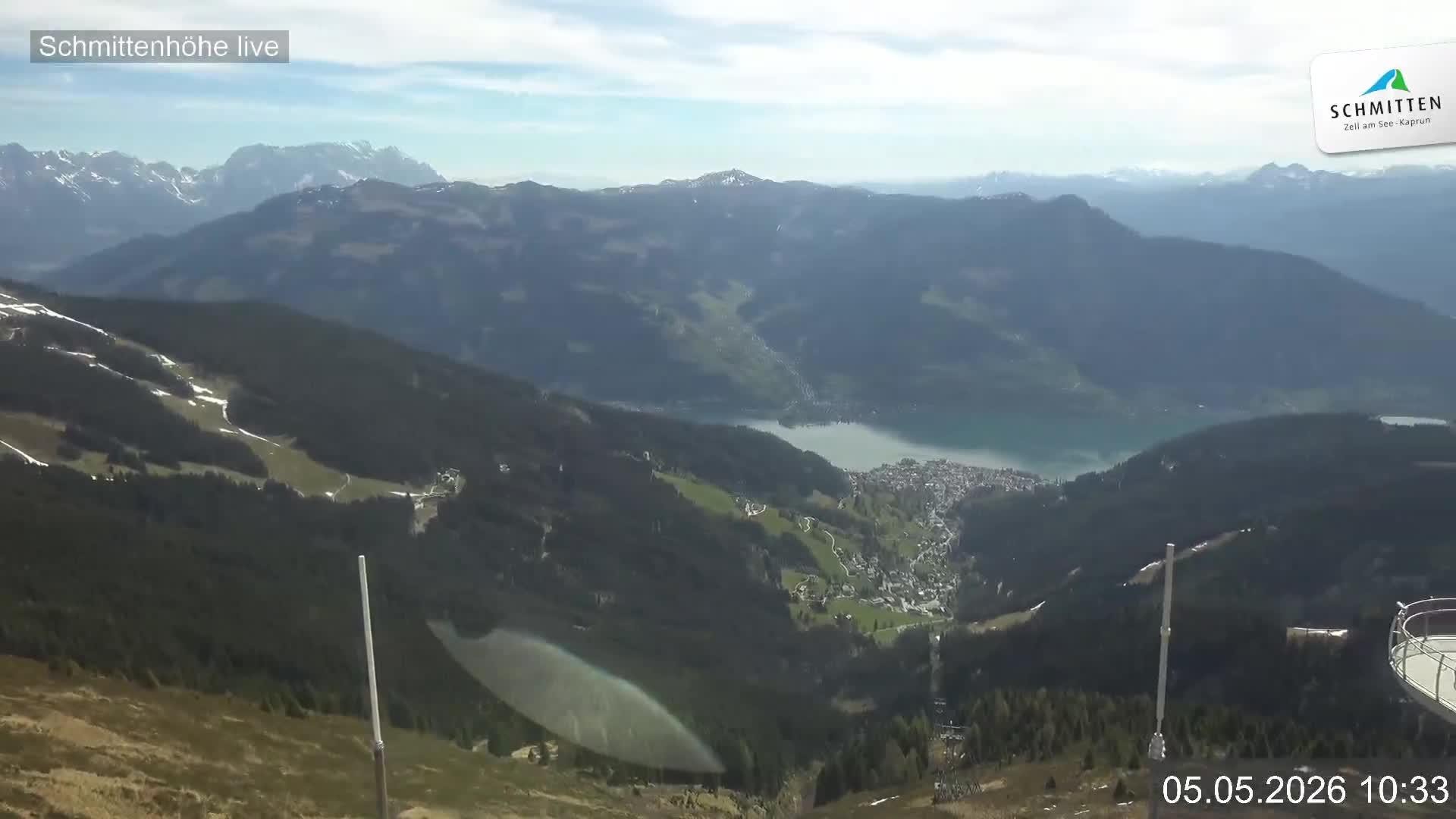 Archiv Foto Webcam Blick vom Gipfel der Schmittenhöhe