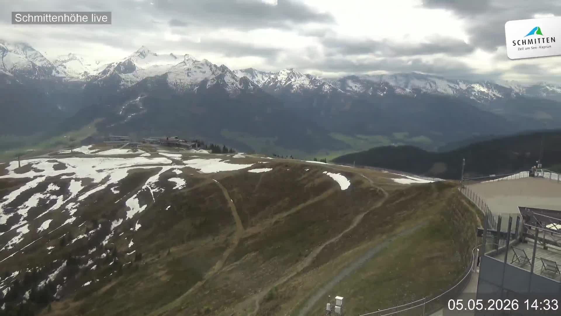 Archiv Foto Webcam Blick vom Gipfel der Schmittenhöhe