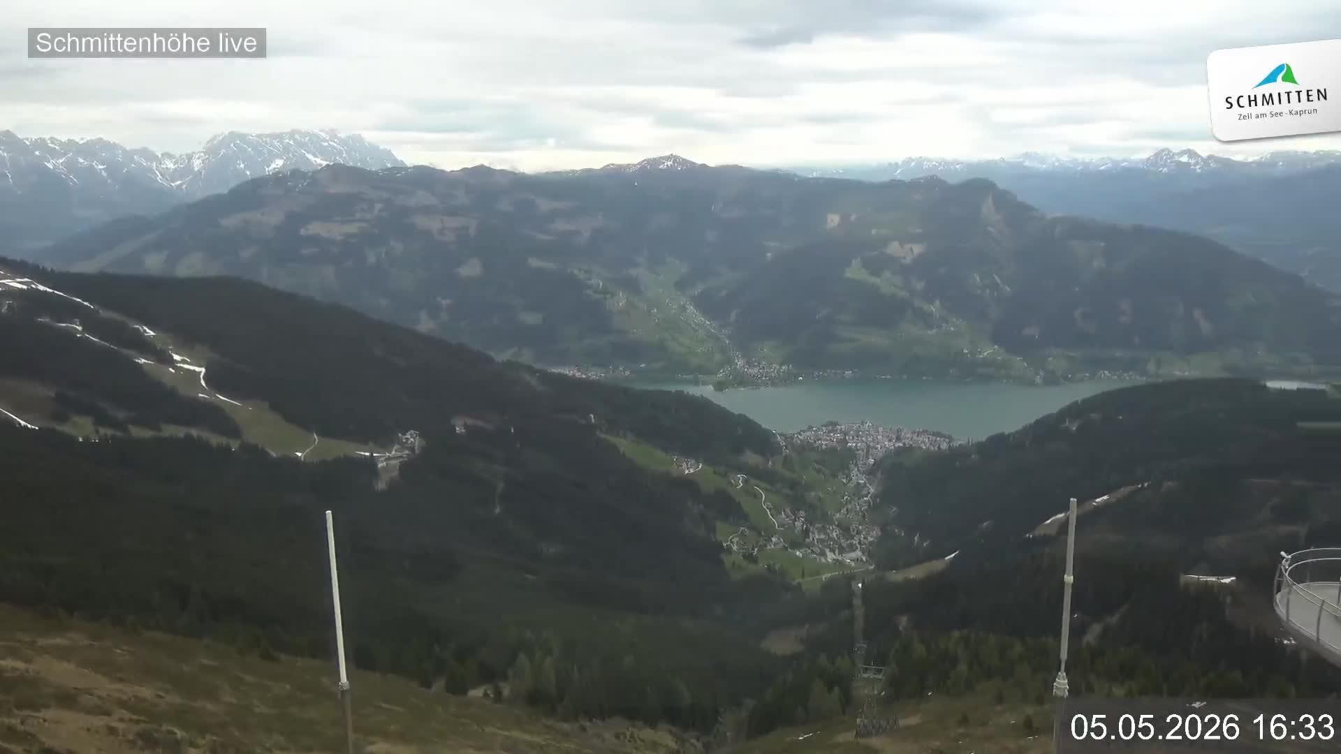 Archiv Foto Webcam Blick vom Gipfel der Schmittenhöhe