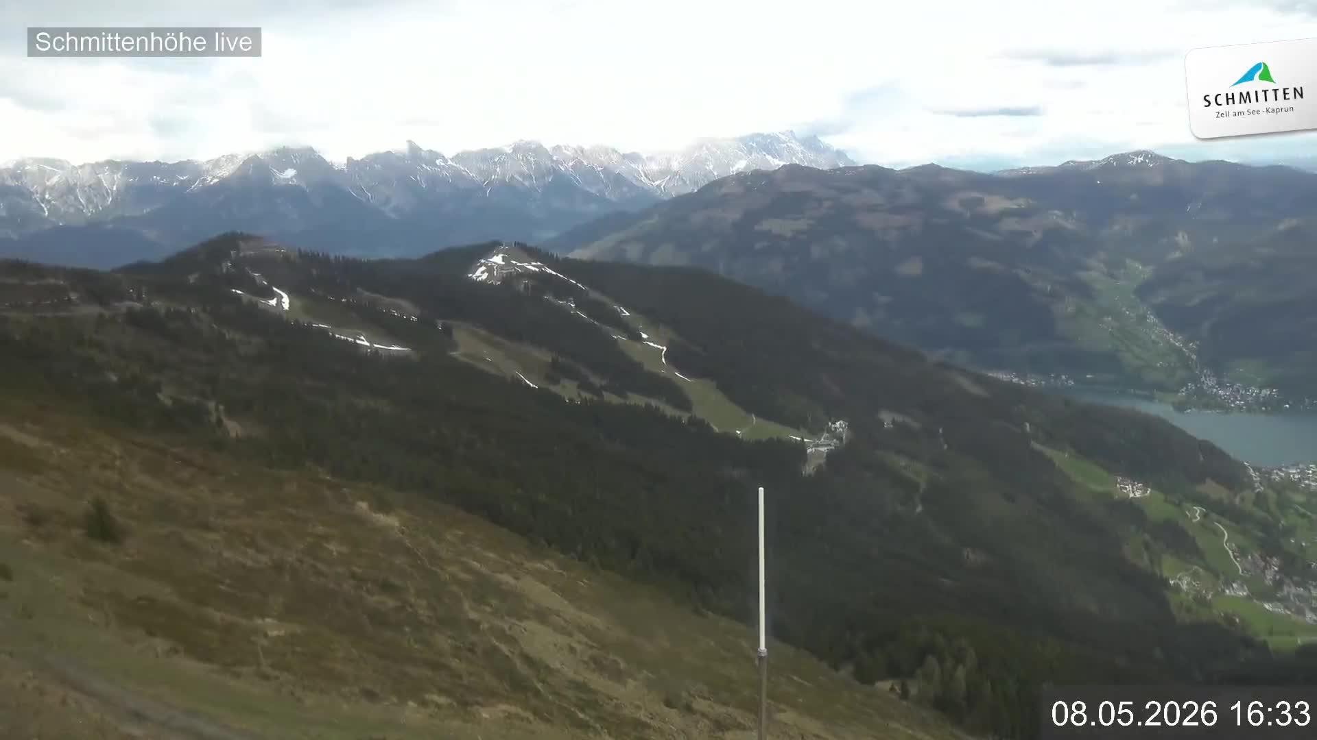 Archiv Foto Webcam Blick vom Gipfel der Schmittenhöhe