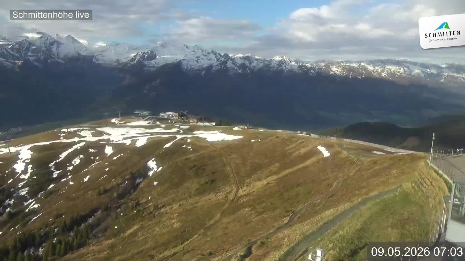Archiv Foto Webcam Blick vom Gipfel der Schmittenhöhe
