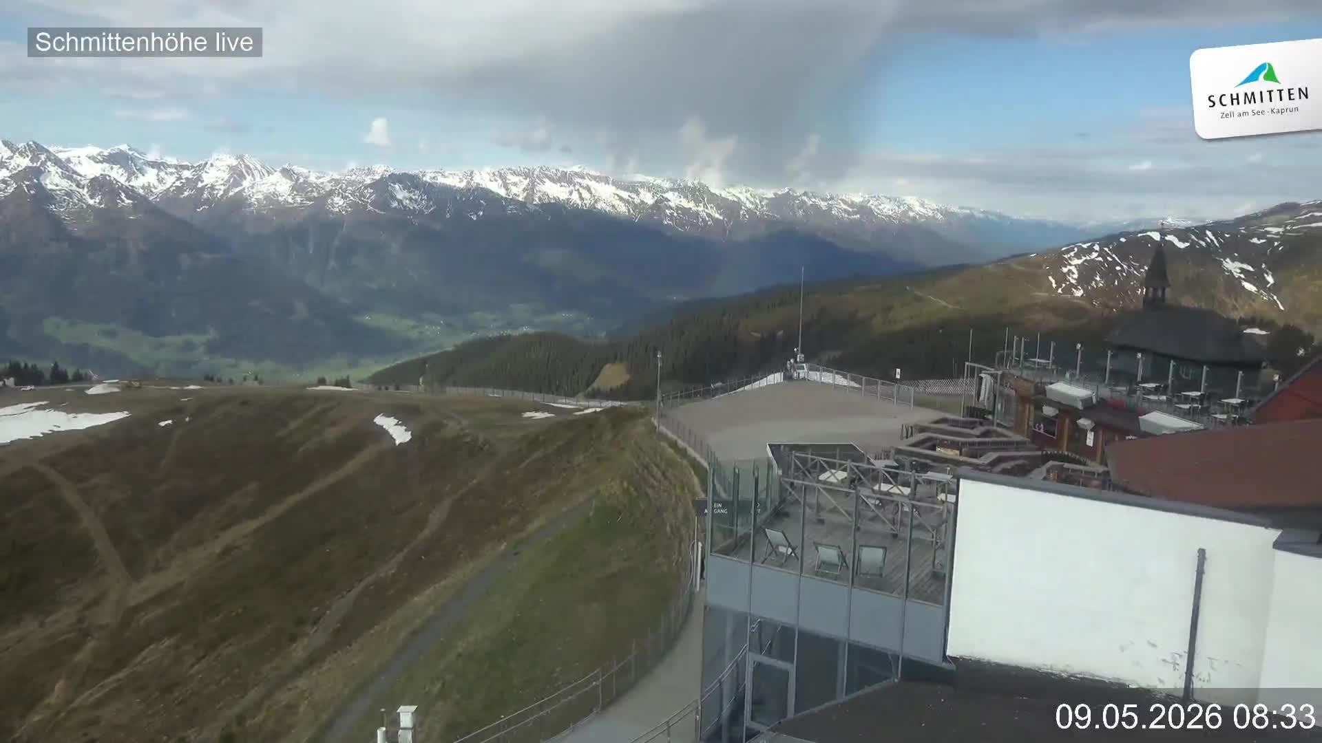 Archiv Foto Webcam Blick vom Gipfel der Schmittenhöhe