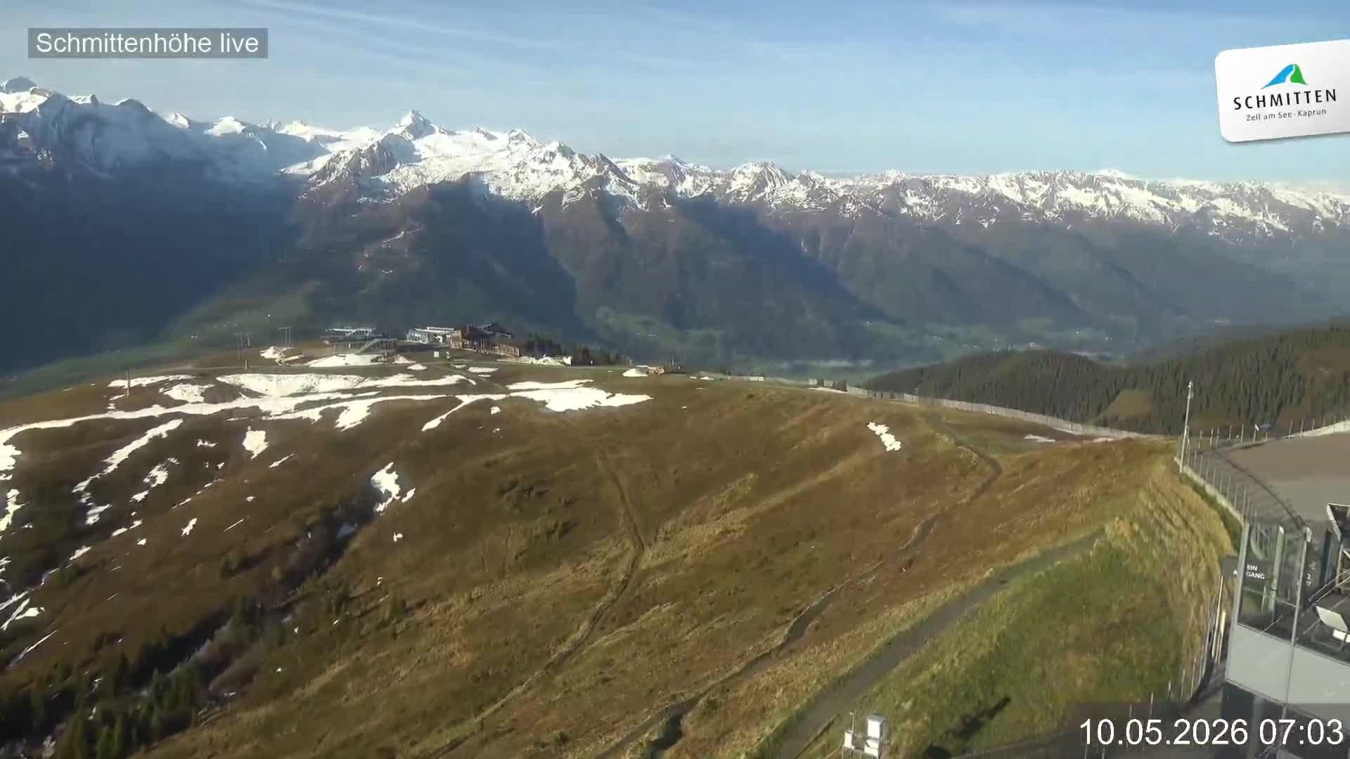 Archiv Foto Webcam Blick vom Gipfel der Schmittenhöhe