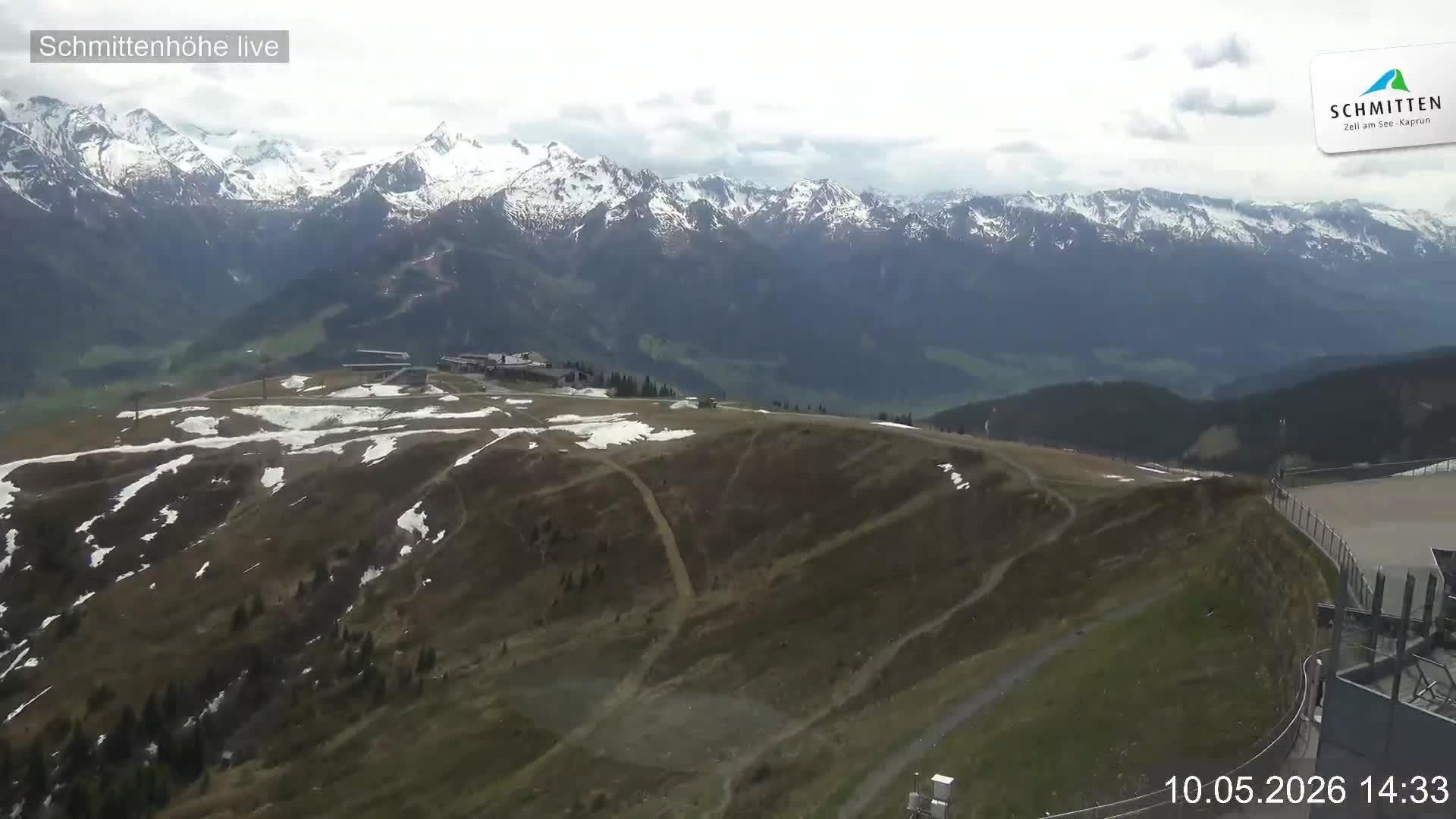 Archiv Foto Webcam Blick vom Gipfel der Schmittenhöhe