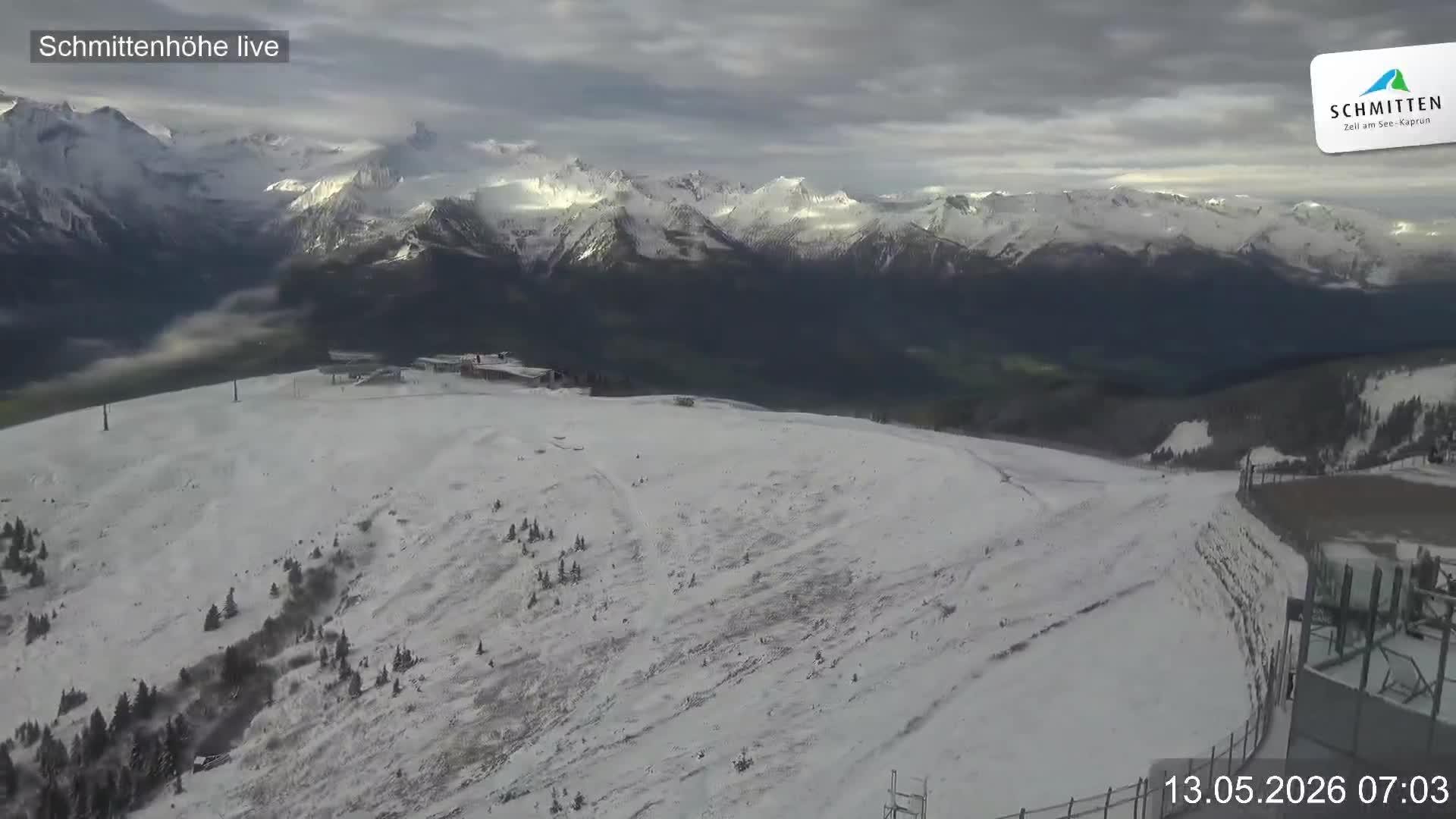 Archiv Foto Webcam Blick vom Gipfel der Schmittenhöhe