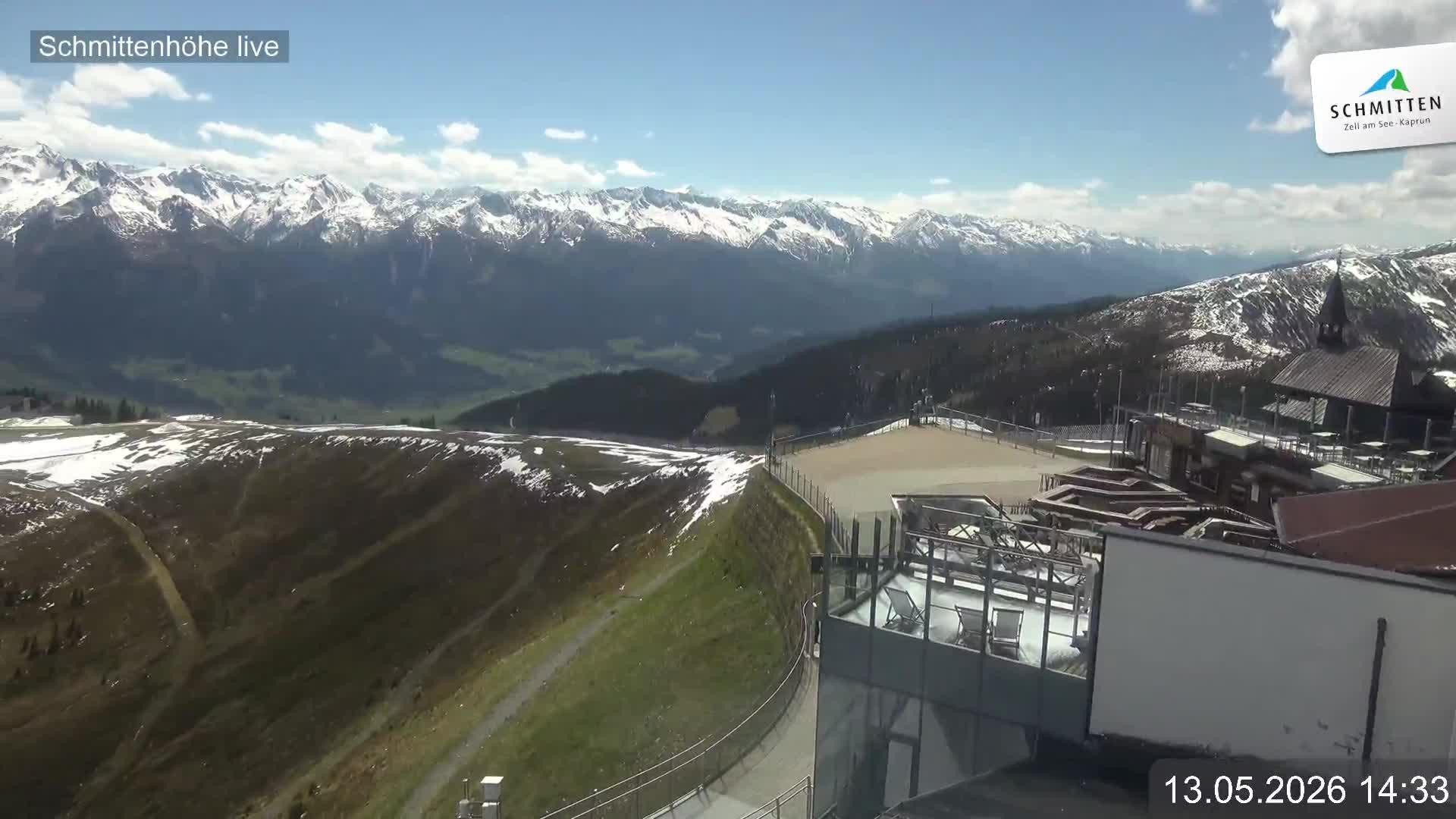 Archiv Foto Webcam Blick vom Gipfel der Schmittenhöhe