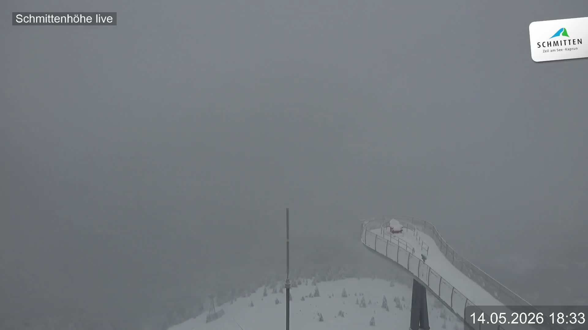 Archiv Foto Webcam Blick vom Gipfel der Schmittenhöhe