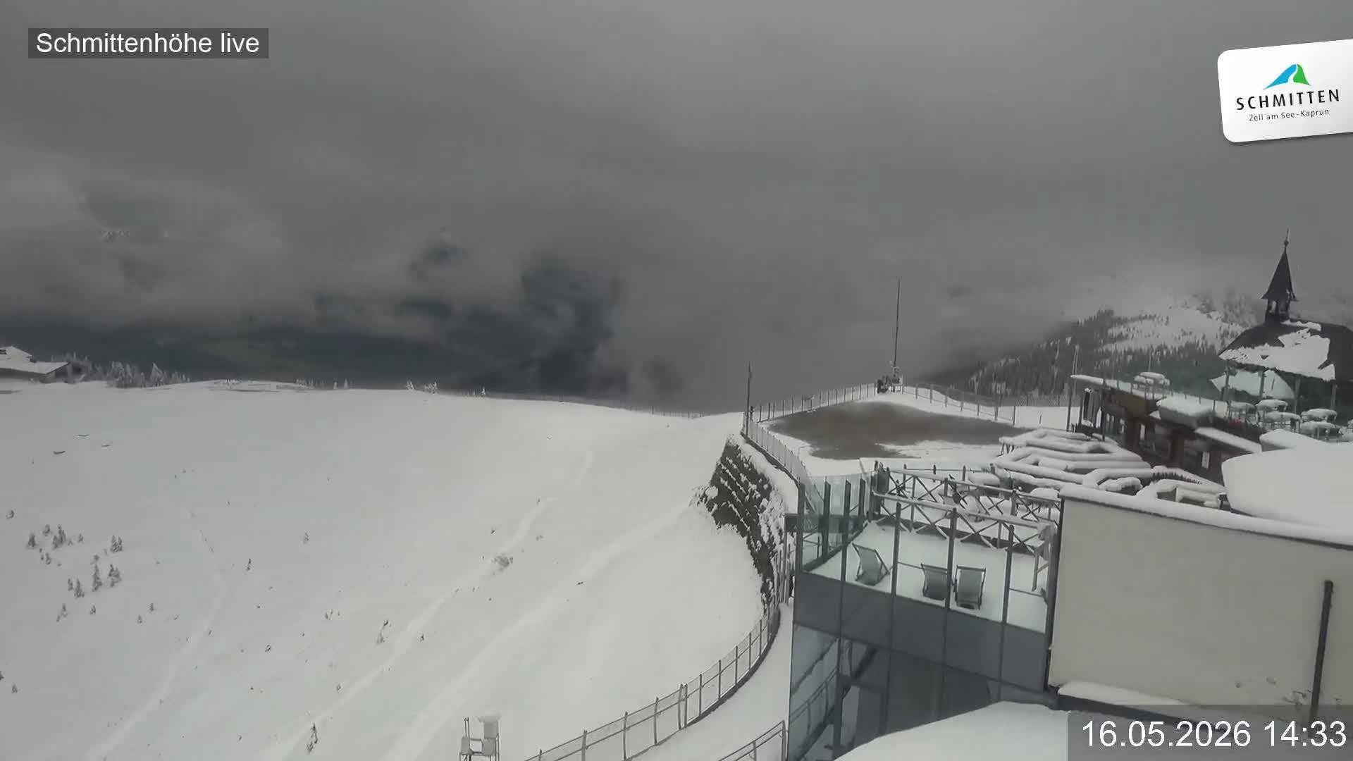 Archiv Foto Webcam Blick vom Gipfel der Schmittenhöhe