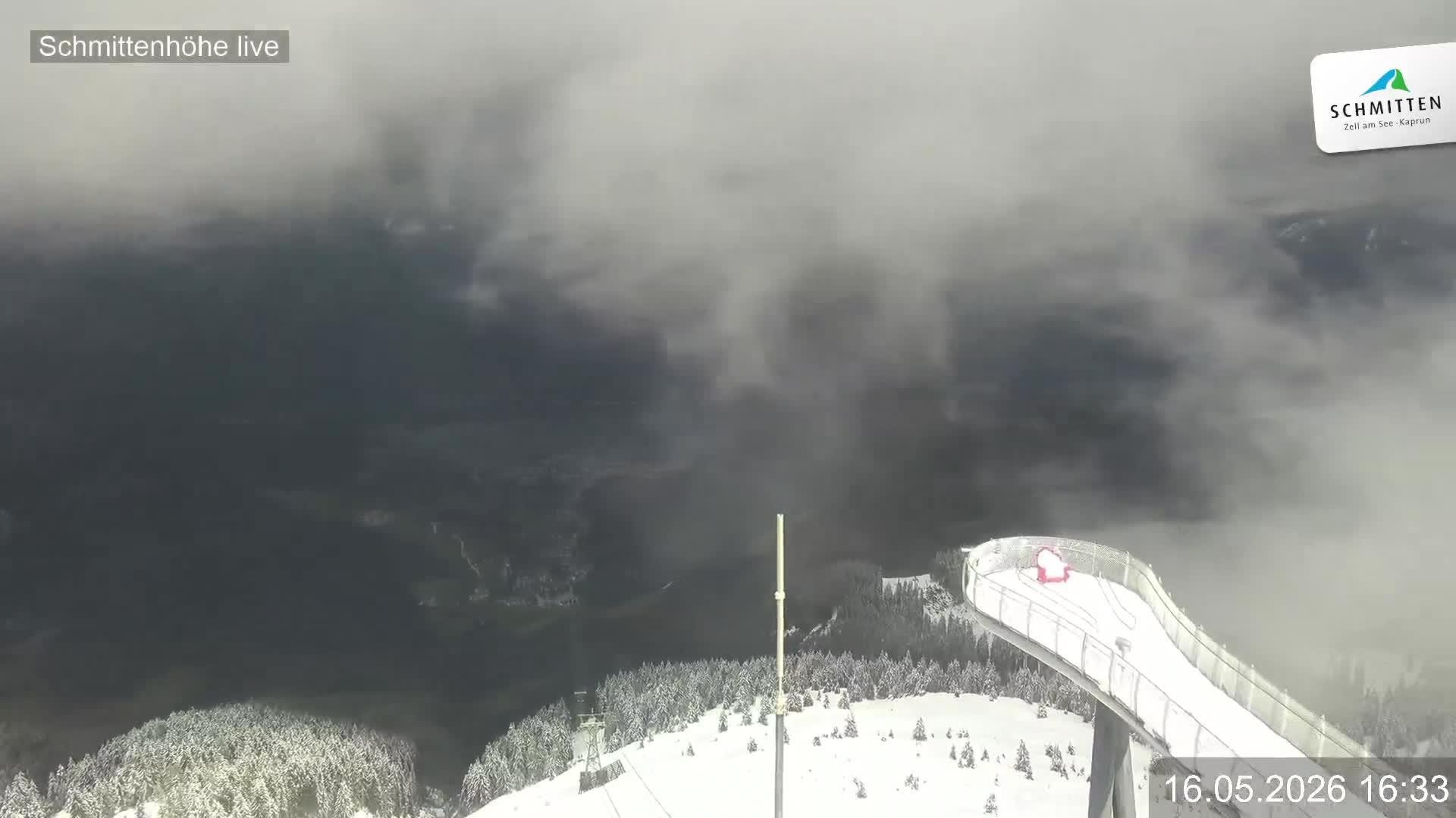 Archiv Foto Webcam Blick vom Gipfel der Schmittenhöhe