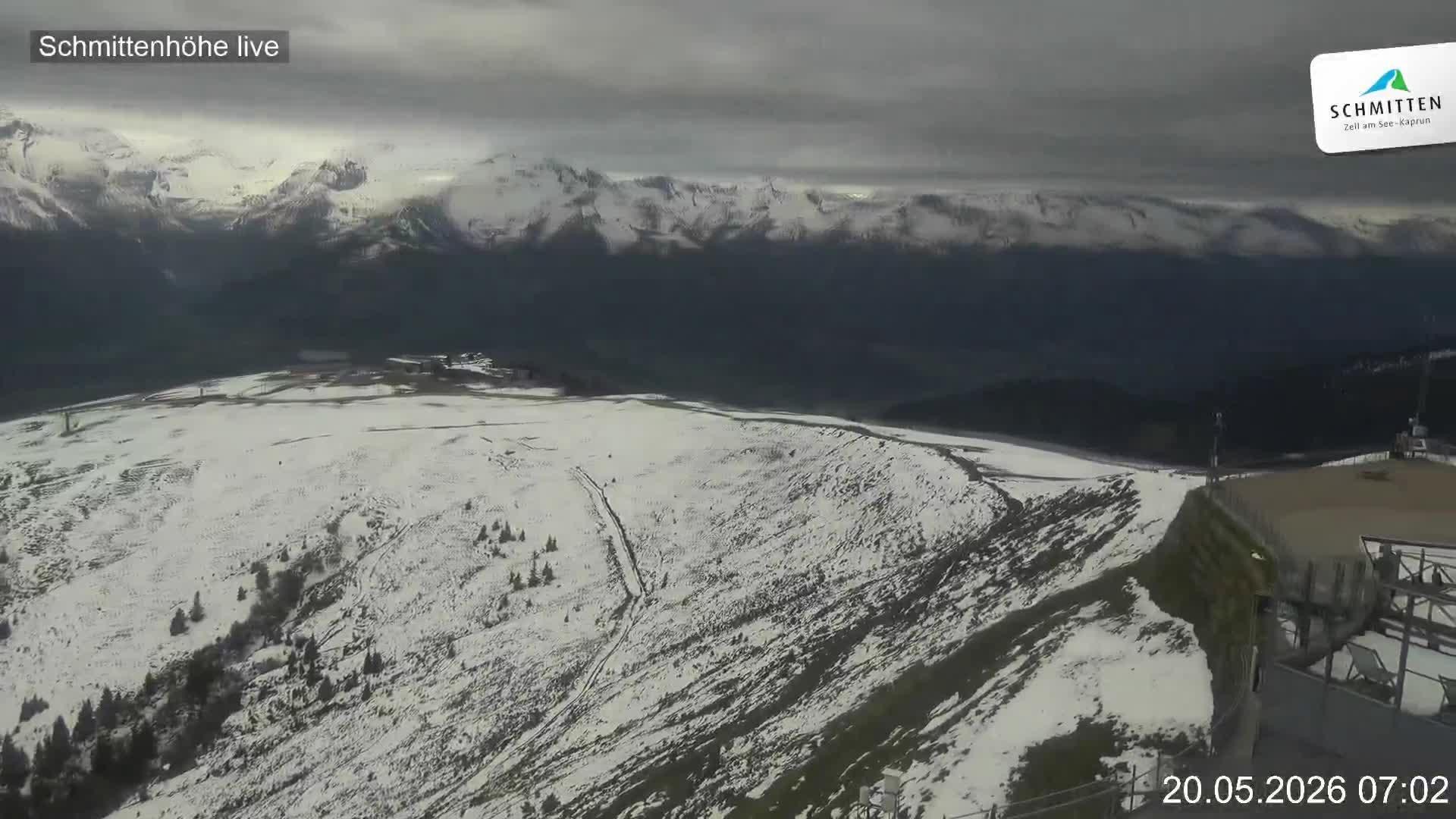 Archiv Foto Webcam Blick vom Gipfel der Schmittenhöhe
