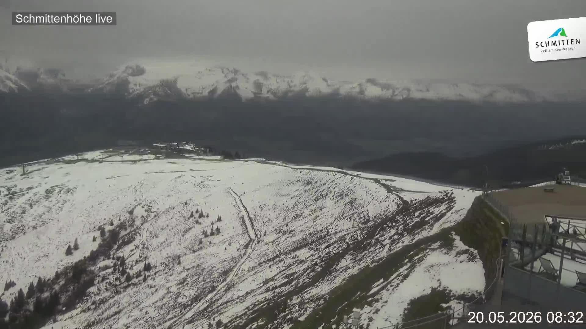 Archiv Foto Webcam Blick vom Gipfel der Schmittenhöhe