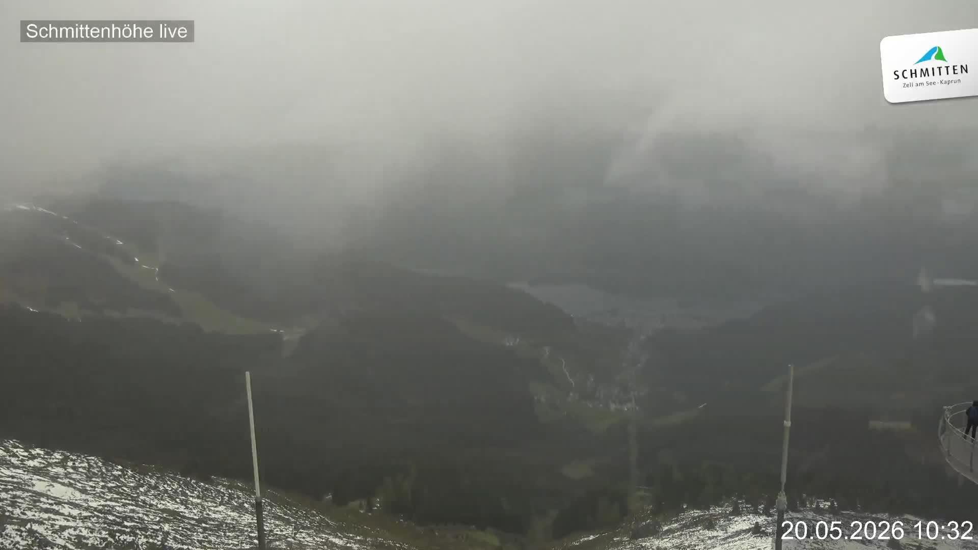 Archiv Foto Webcam Blick vom Gipfel der Schmittenhöhe
