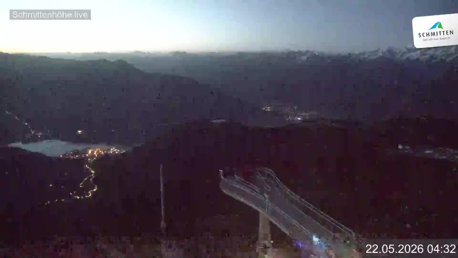 Archiv Foto Webcam Blick vom Gipfel der Schmittenhöhe
