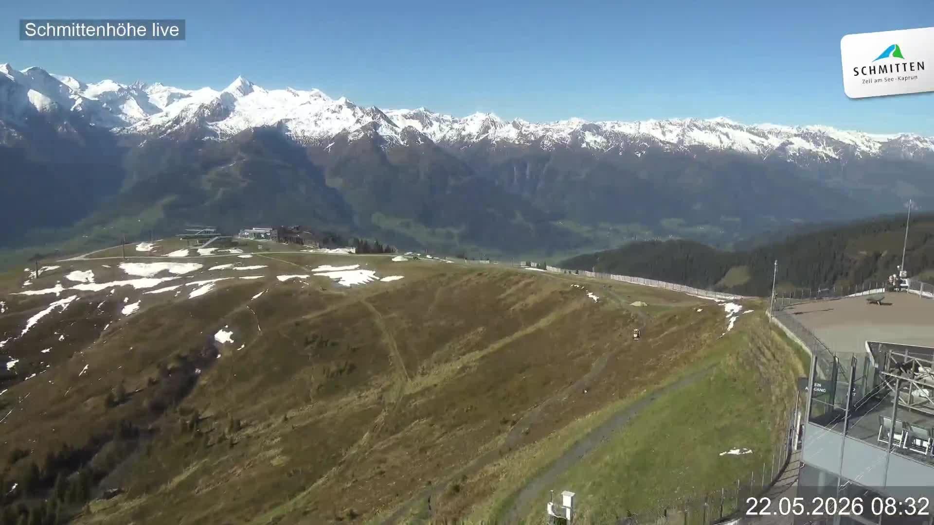 Archiv Foto Webcam Blick vom Gipfel der Schmittenhöhe
