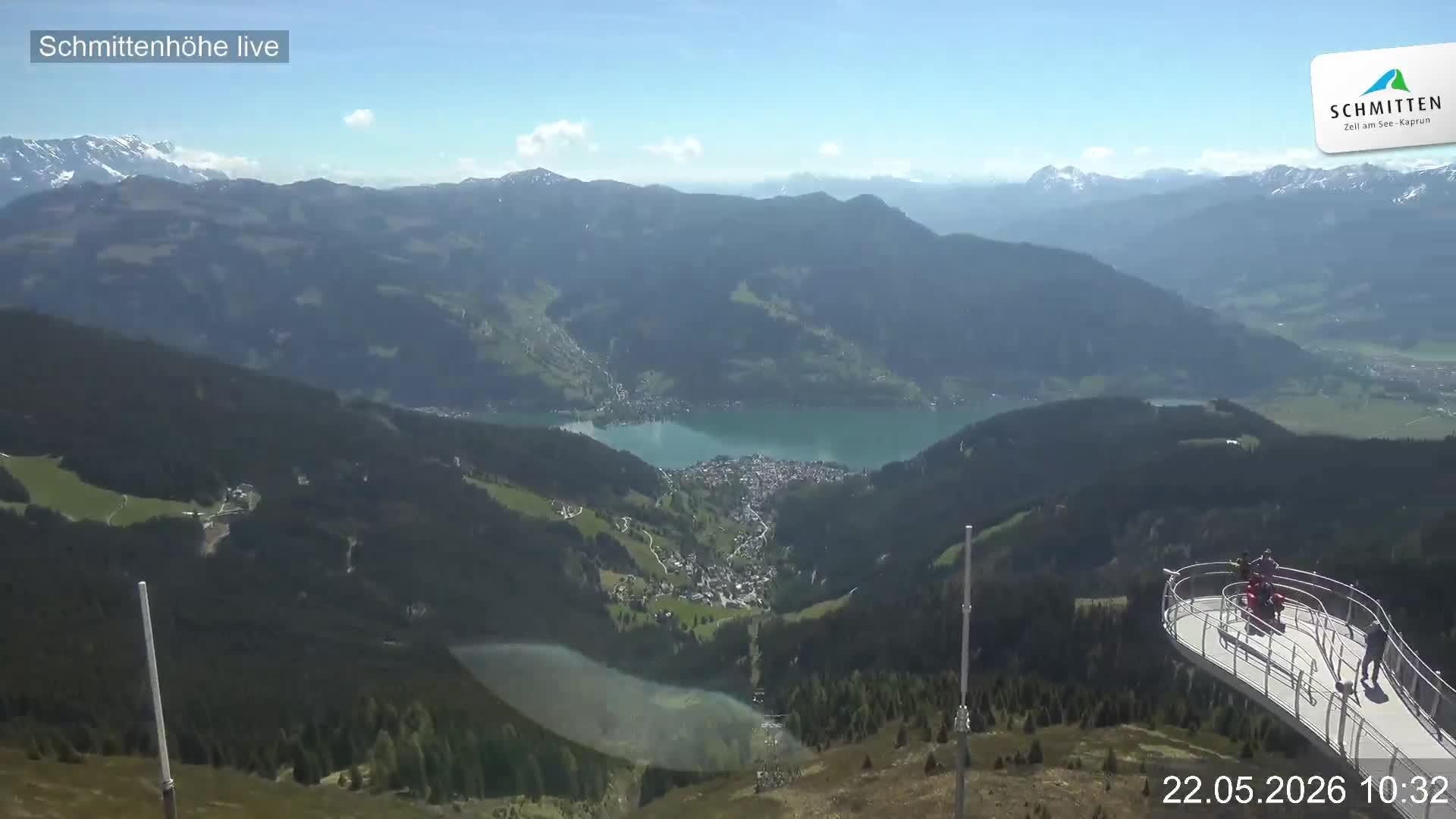 Archiv Foto Webcam Blick vom Gipfel der Schmittenhöhe