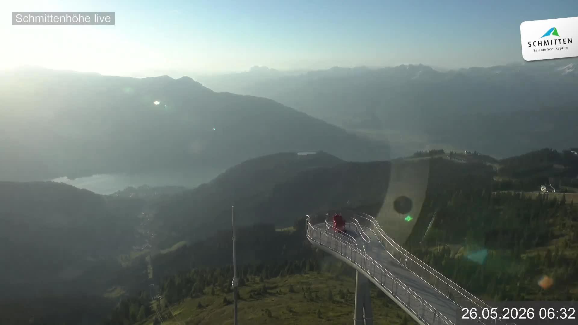 Archiv Foto Webcam Blick vom Gipfel der Schmittenhöhe