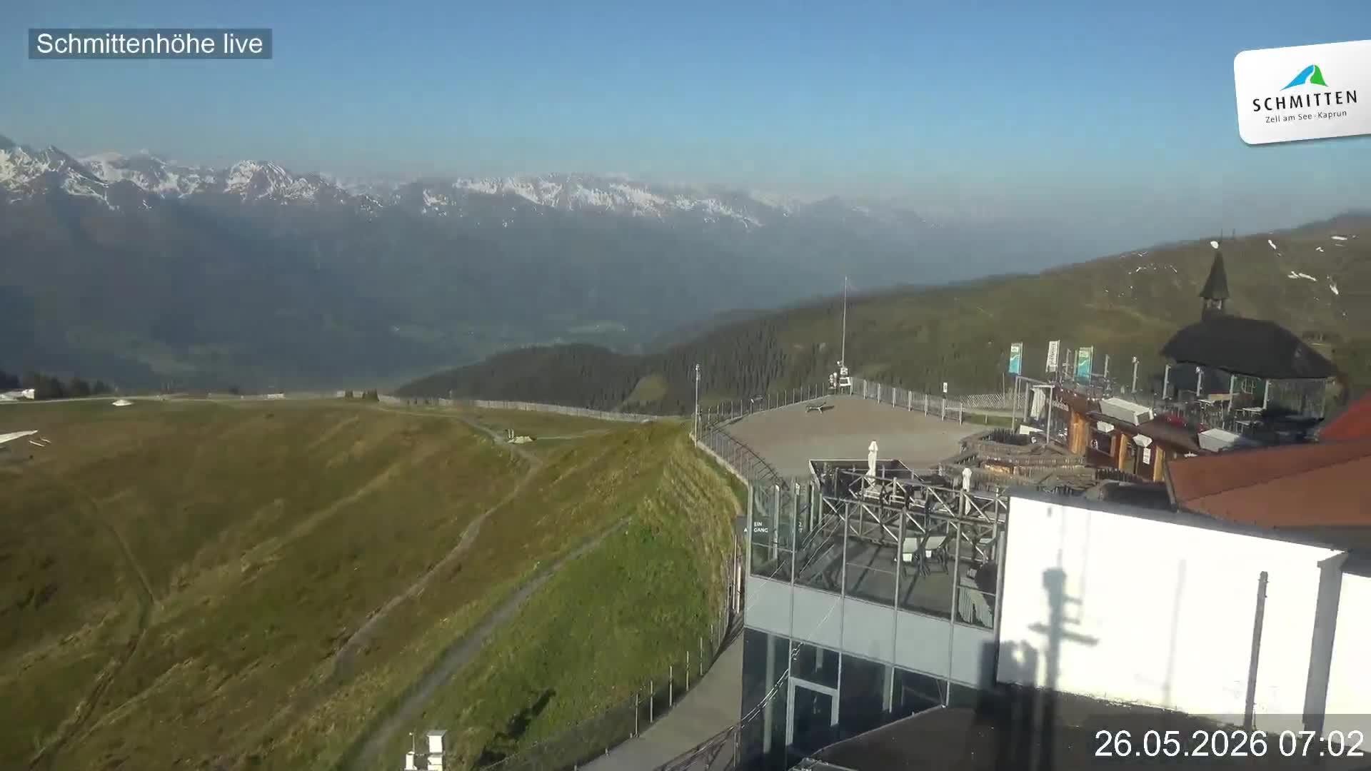 Archiv Foto Webcam Blick vom Gipfel der Schmittenhöhe