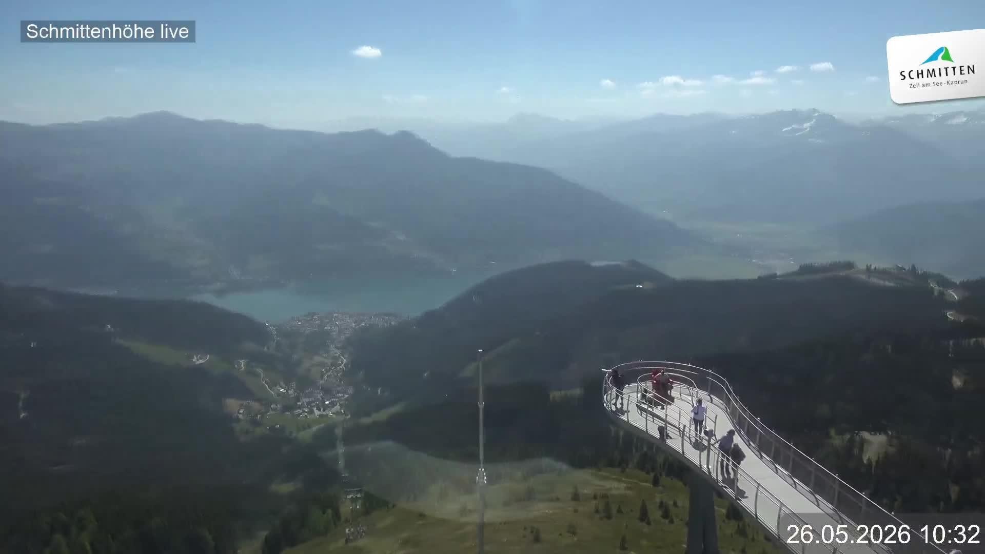 Archiv Foto Webcam Blick vom Gipfel der Schmittenhöhe