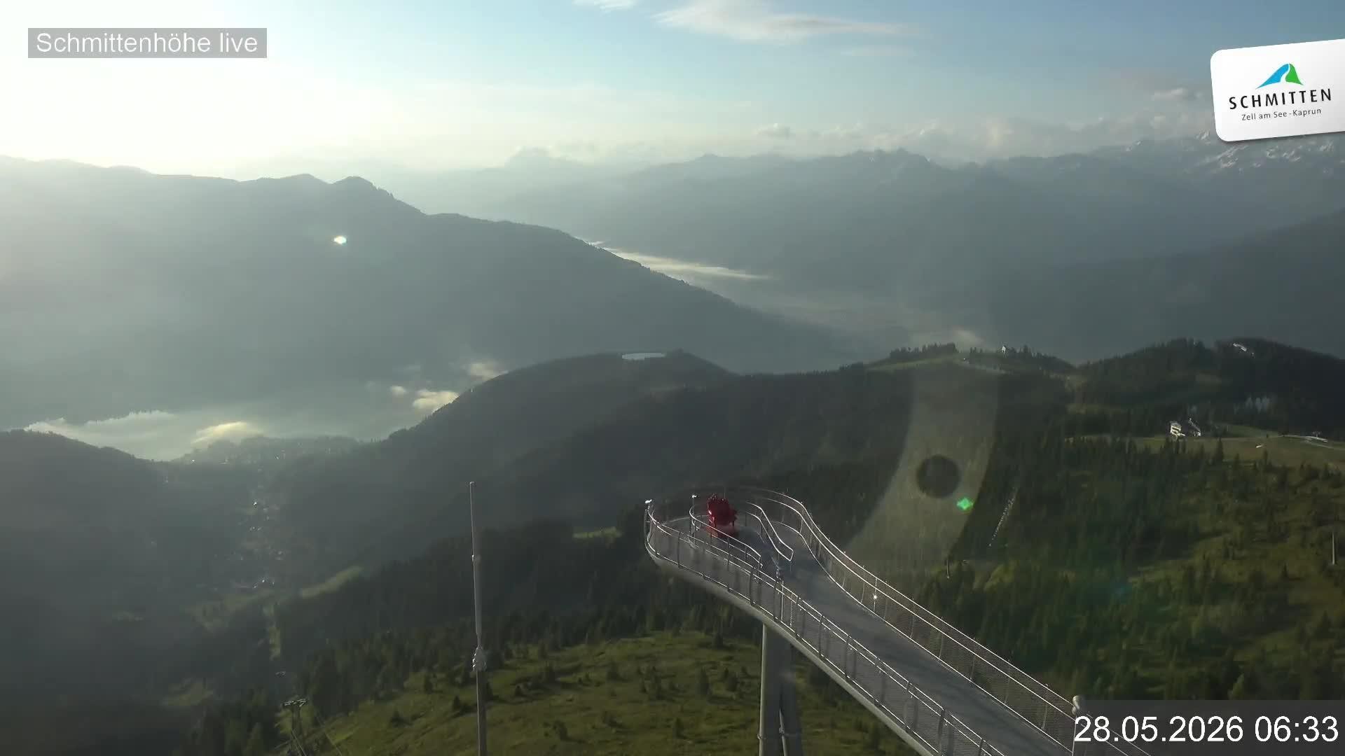 Archiv Foto Webcam Blick vom Gipfel der Schmittenhöhe