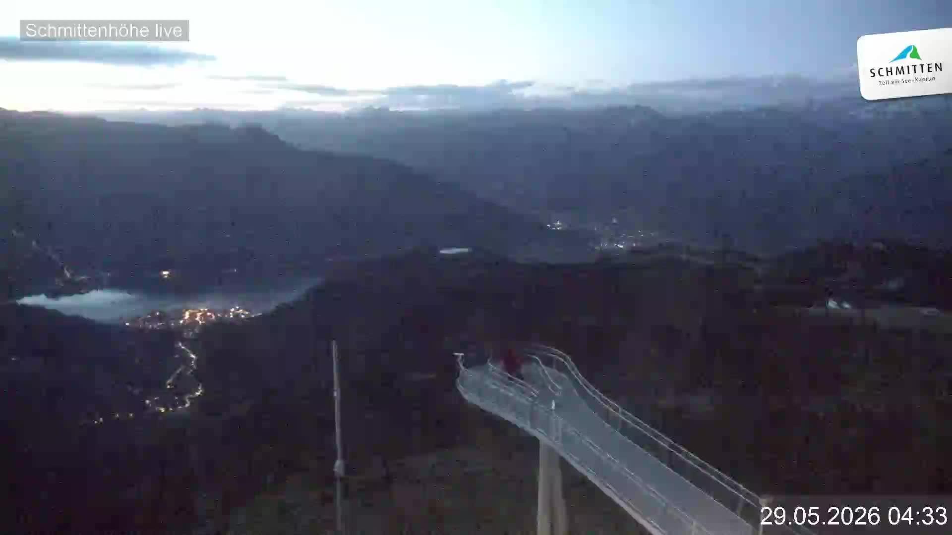 Archiv Foto Webcam Blick vom Gipfel der Schmittenhöhe