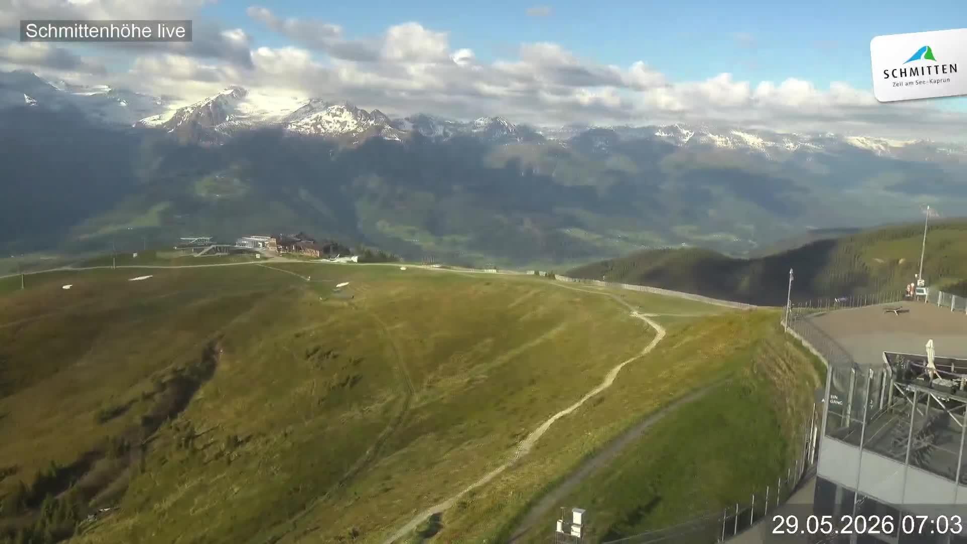 Archiv Foto Webcam Blick vom Gipfel der Schmittenhöhe