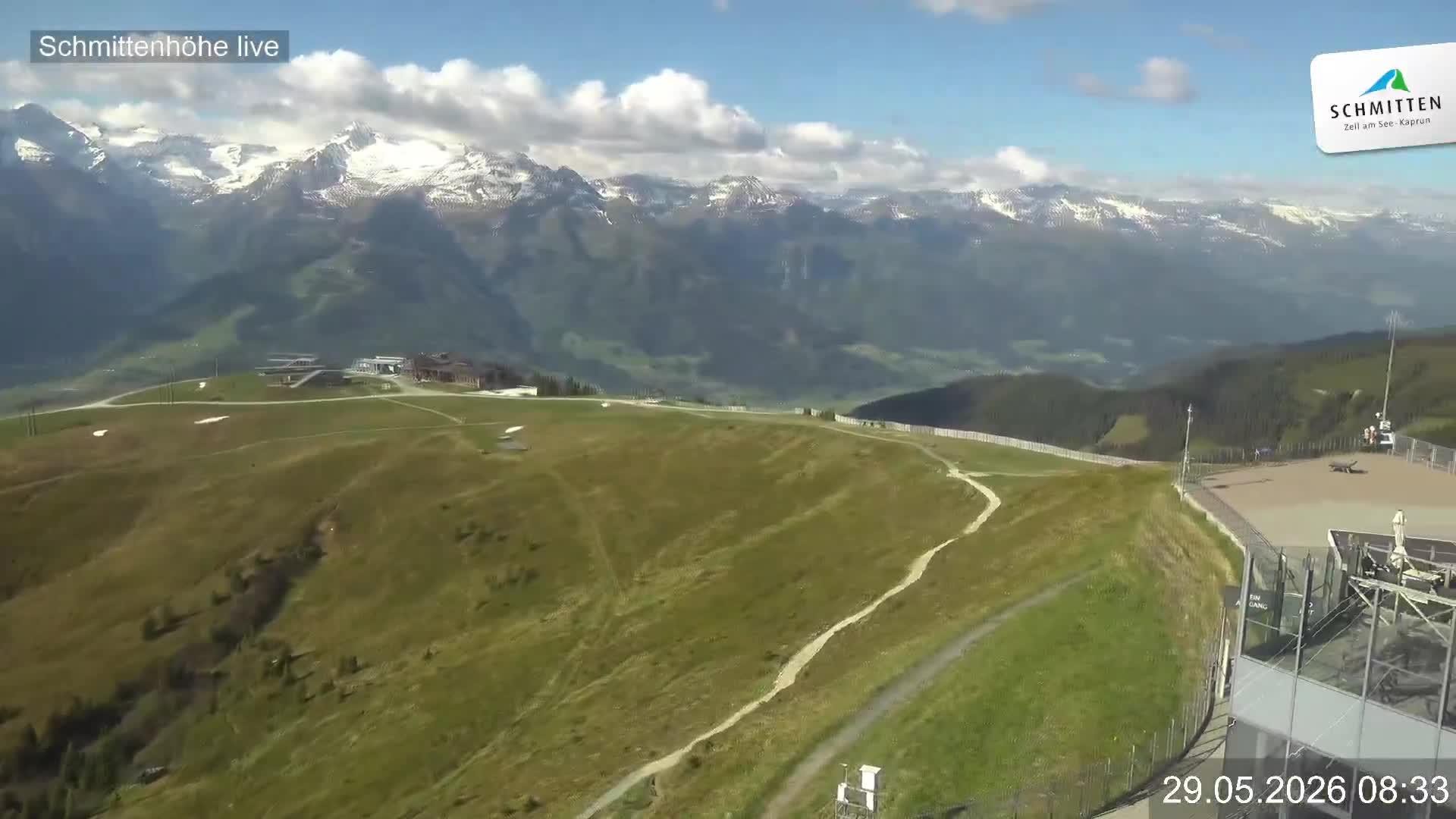 Archiv Foto Webcam Blick vom Gipfel der Schmittenhöhe