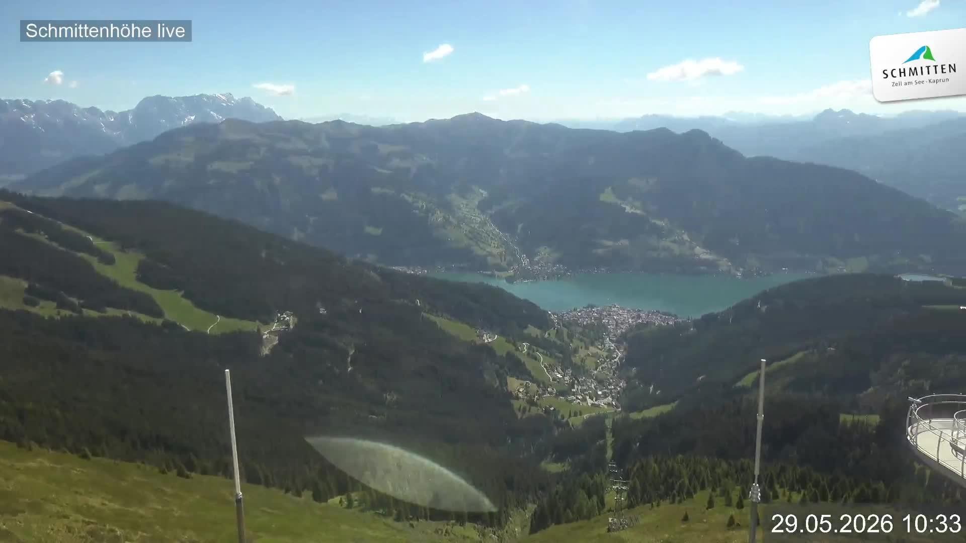 Archiv Foto Webcam Blick vom Gipfel der Schmittenhöhe