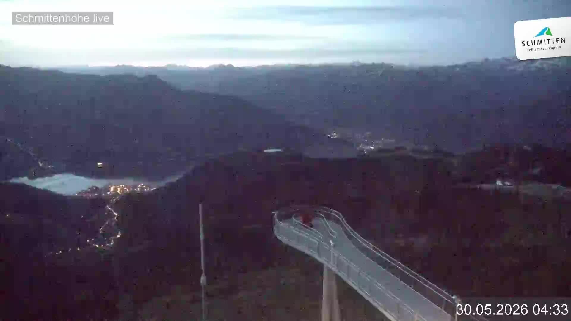 Archiv Foto Webcam Blick vom Gipfel der Schmittenhöhe