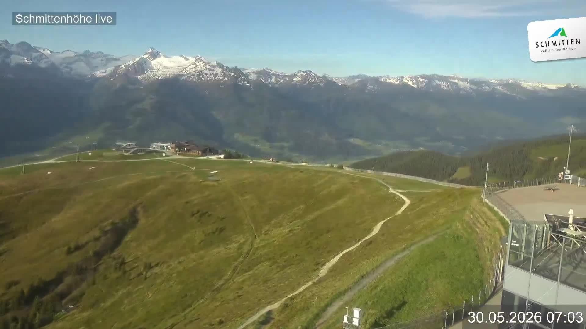 Archiv Foto Webcam Blick vom Gipfel der Schmittenhöhe