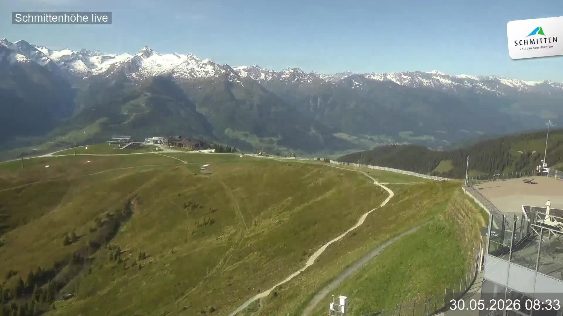 Archiv Foto Webcam Blick vom Gipfel der Schmittenhöhe