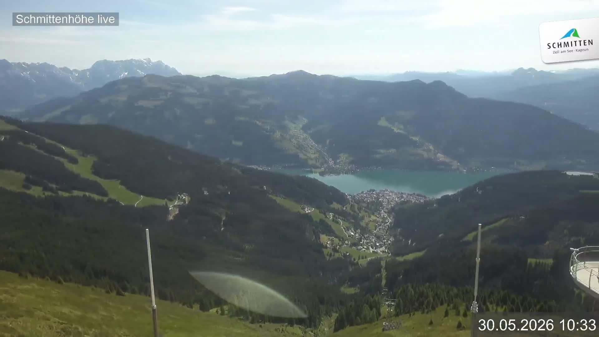Archiv Foto Webcam Blick vom Gipfel der Schmittenhöhe
